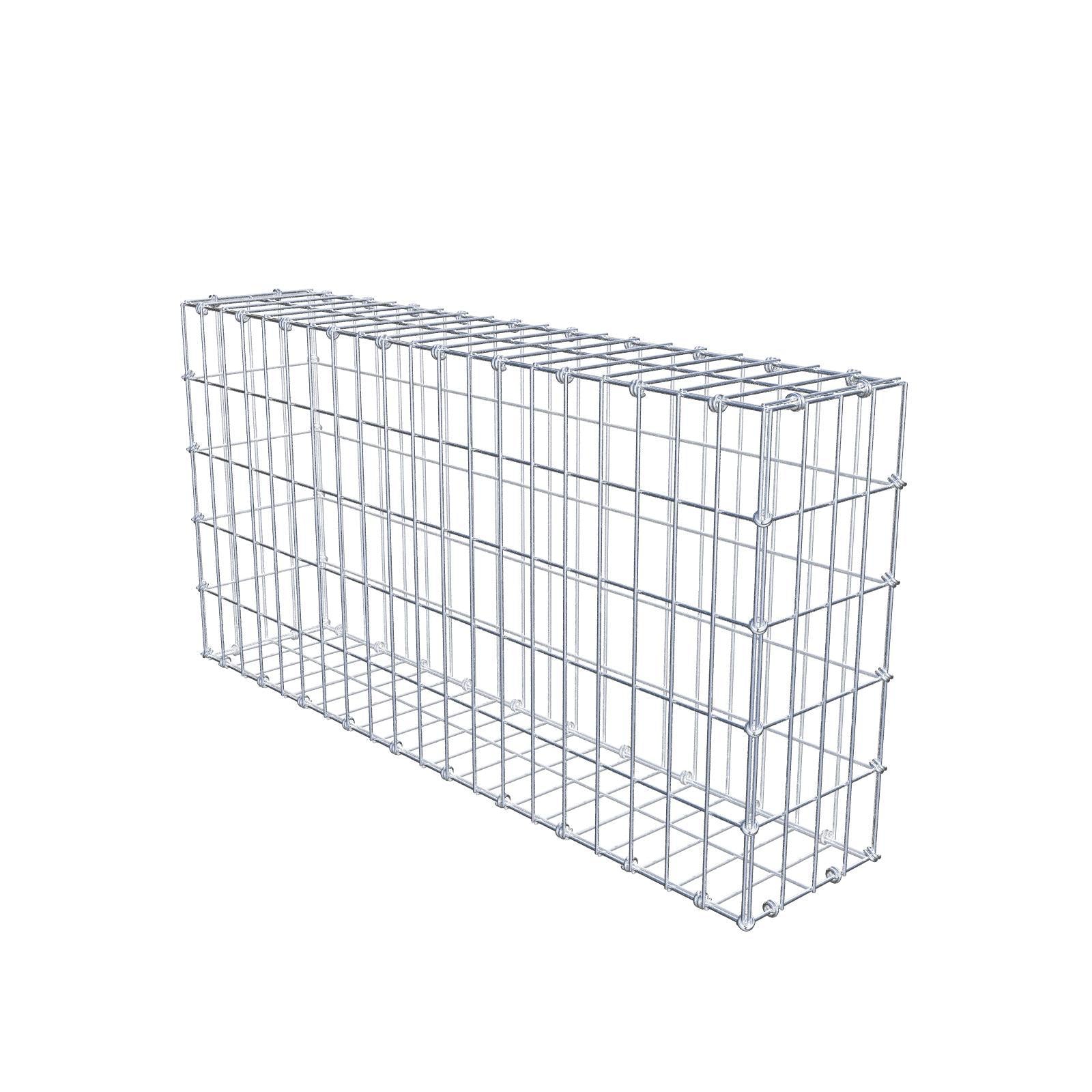 Gabion 100 cm x 50 cm x 20 cm (L x H x D), maskstorlek 5 x 10 cm, spiralring