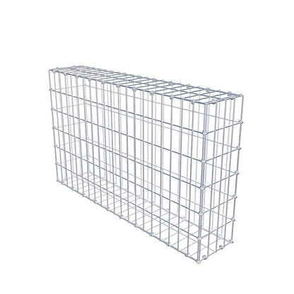 Gabion 100 cm x 60 cm x 20 cm (L x H x D), maskestørrelse 5 x 10 cm, spiralring