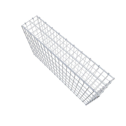Gabion 100 cm x 60 cm x 20 cm (L x H x D), maskestørrelse 5 x 10 cm, spiralring