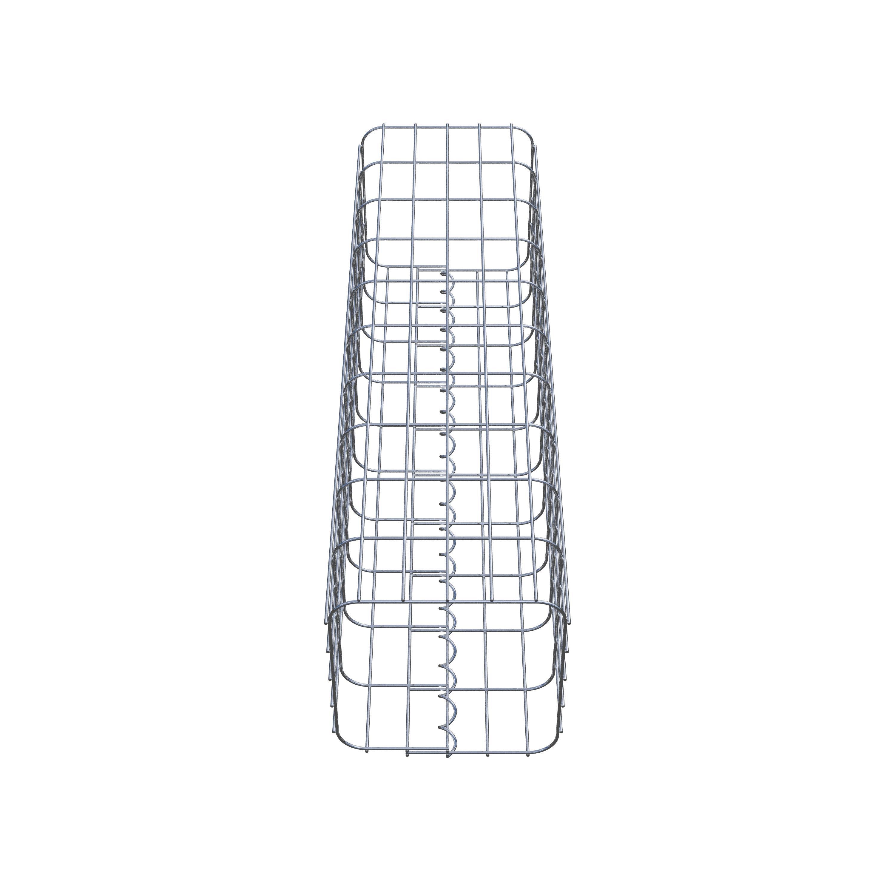 Gabion column 27 x 27 cm, MW 5 x 10 cm square