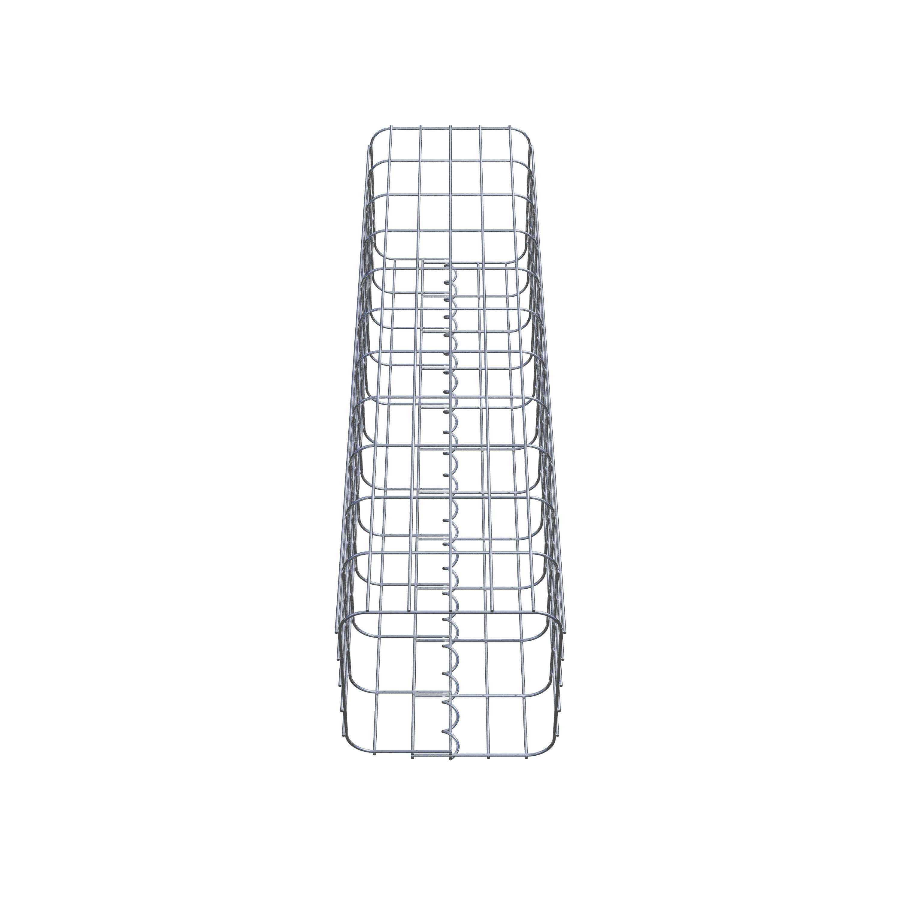 Gabion column 27 x 27 cm, MW 5 x 10 cm square