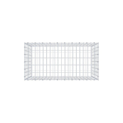 Gabione 100 cm x 70 cm x 50 cm (L x H x T), Maschenweite 5 x 10 cm, Spiralring