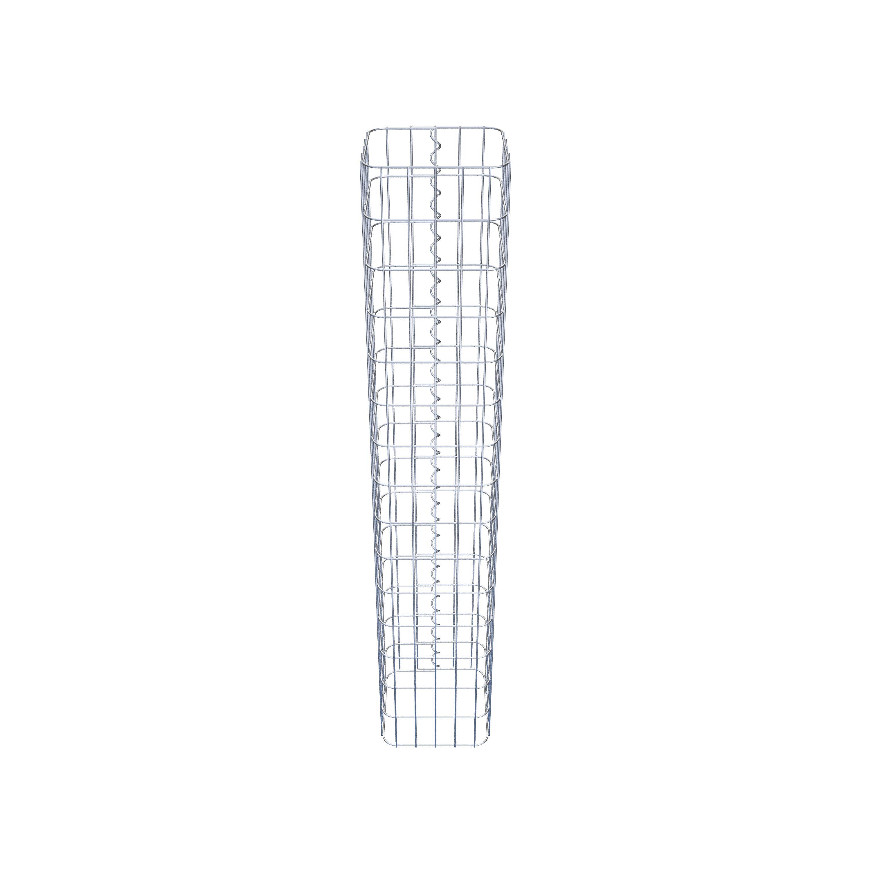 Gabion column 27 x 27 cm, MW 5 x 10 cm square