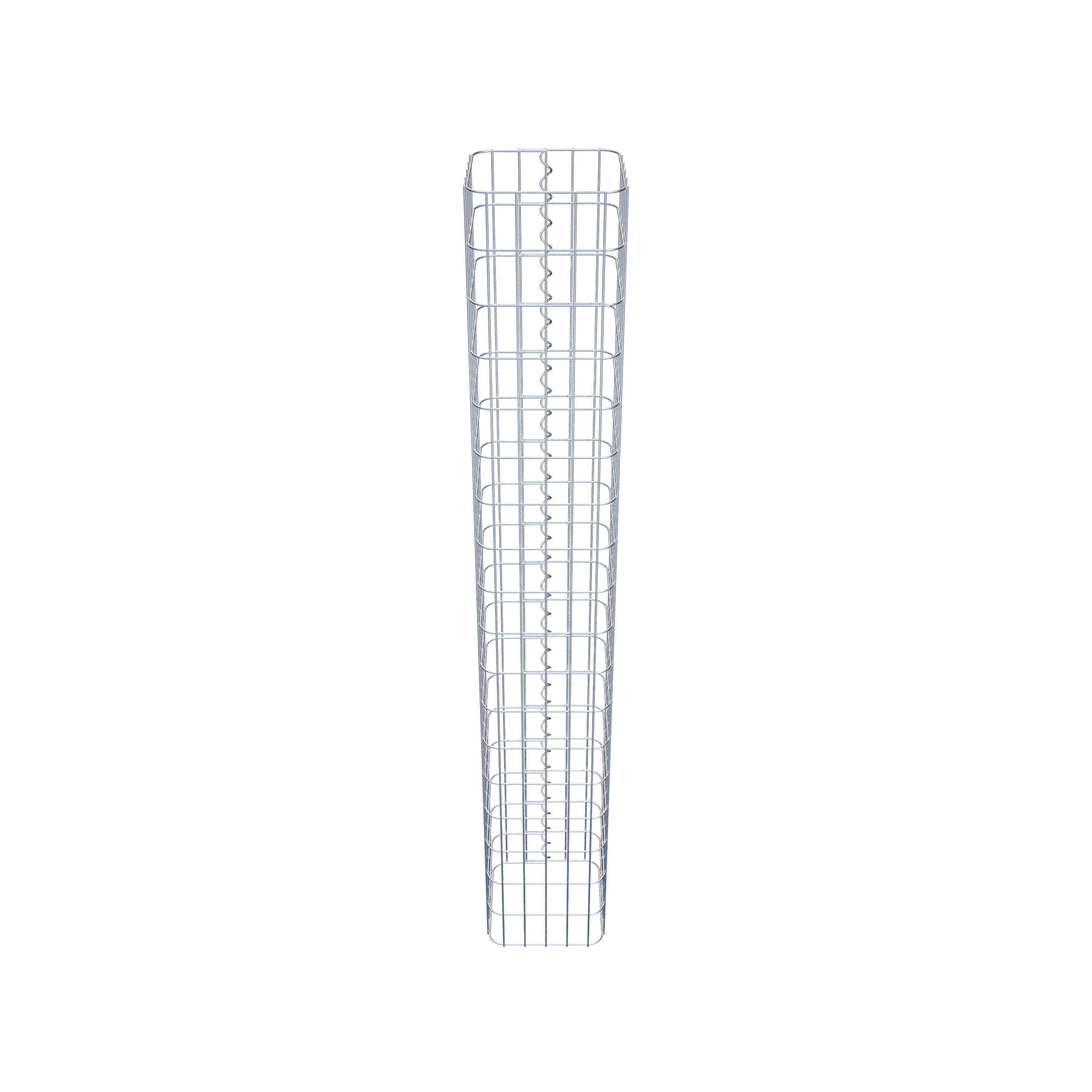 Gabion column 27 x 27 cm, MW 5 x 10 cm square