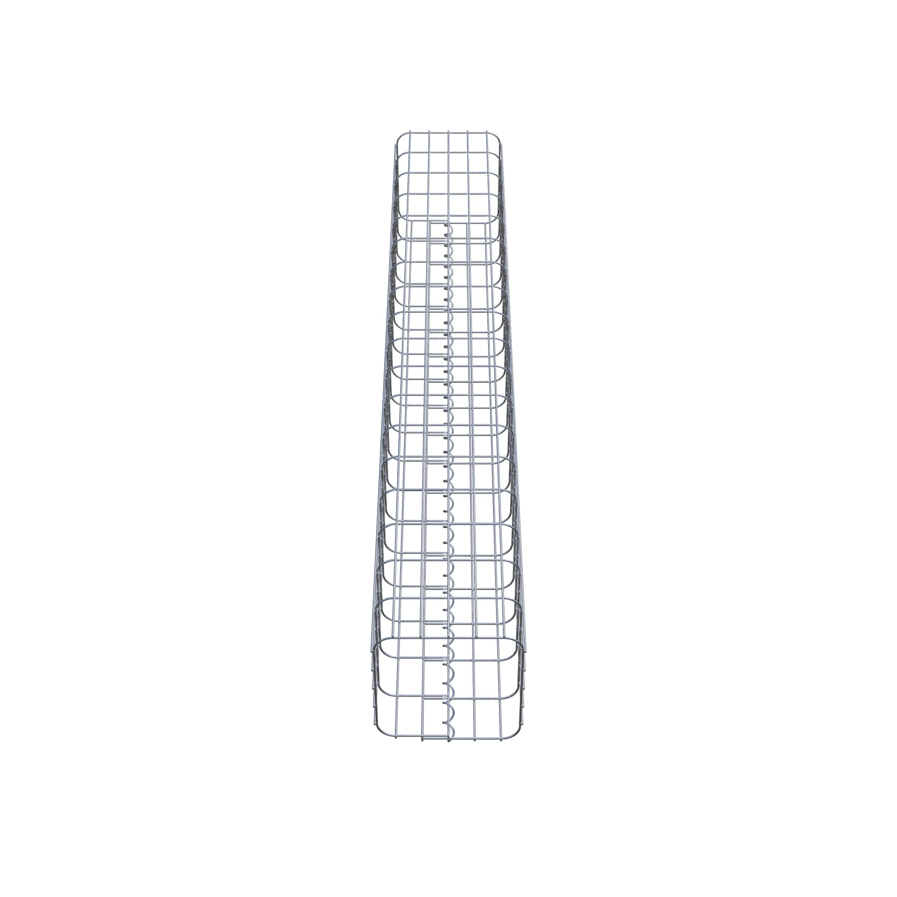 Gabion column 27 x 27 cm, MW 5 x 10 cm square