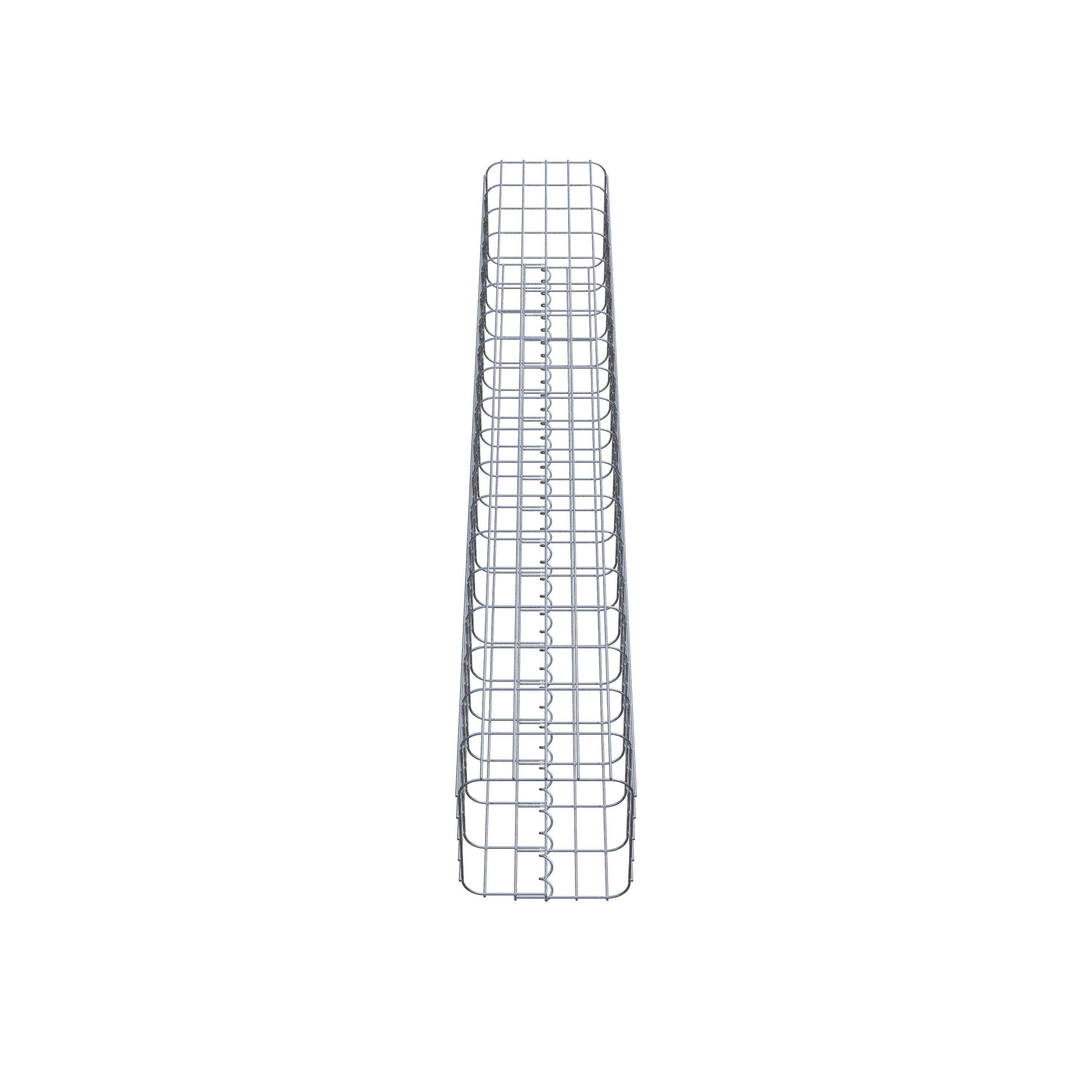 Gabion column 27 x 27 cm, MW 5 x 10 cm square