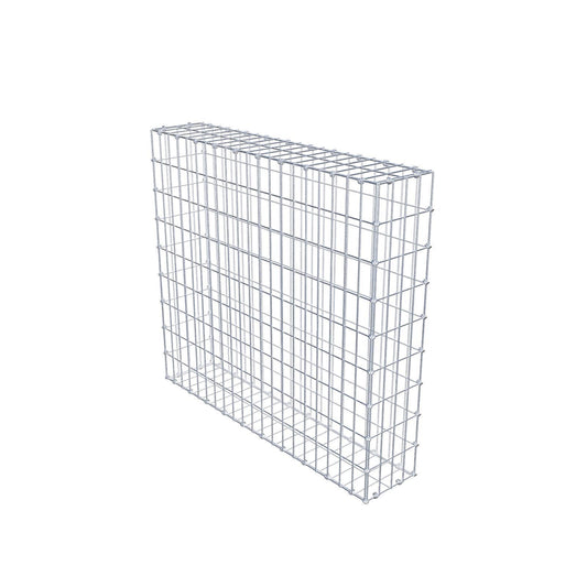 Gabion 100 cm x 90 cm x 20 cm (L x H x P), mailles 5 x 10 cm, anneau en spirale