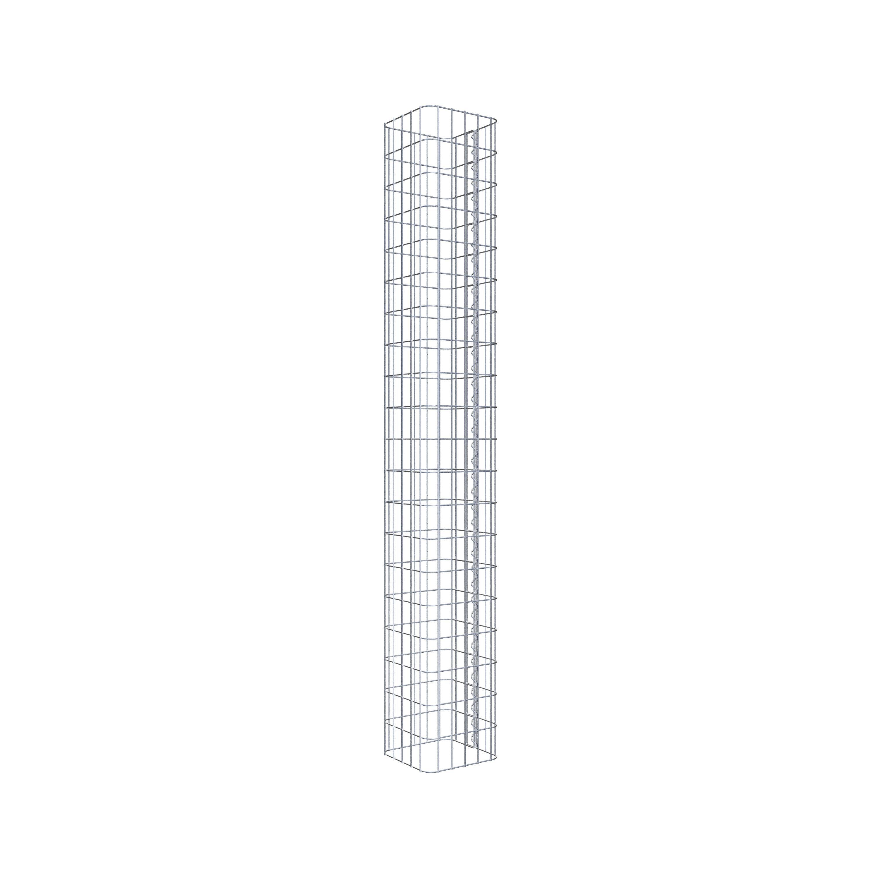 Gabion column 27 x 27 cm, MW 5 x 10 cm square