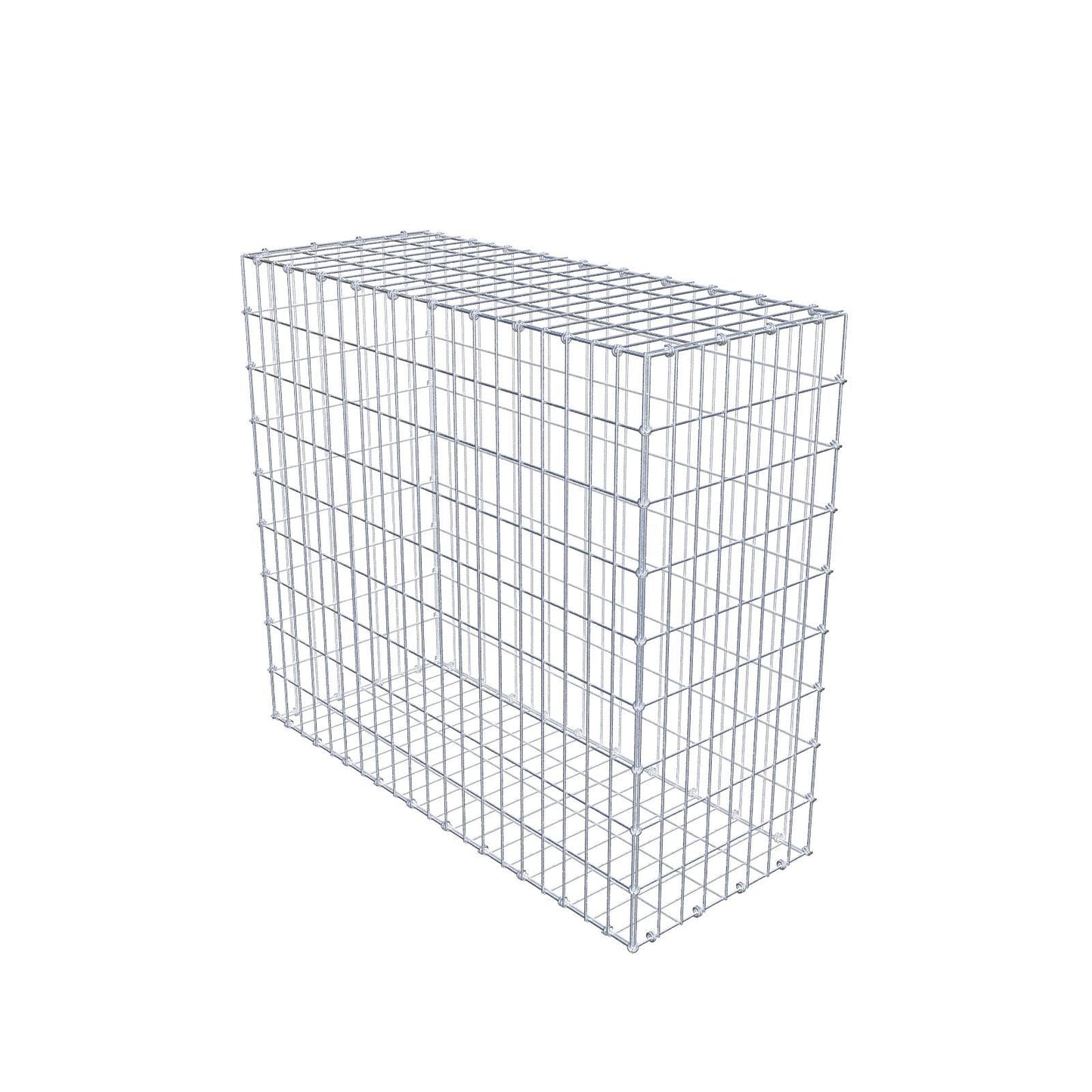 Gabion 100 cm x 90 cm x 40 cm (L x H x D), maskstorlek 5 x 10 cm, spiralring