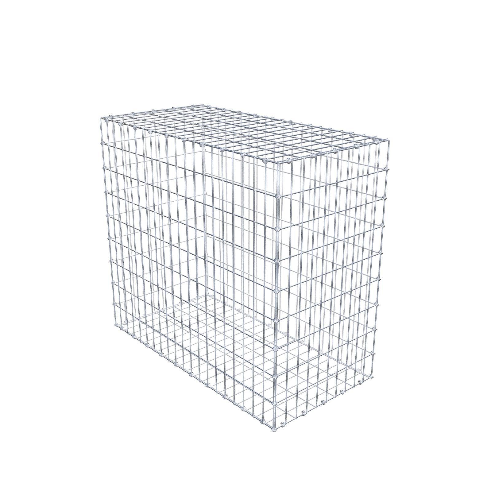 Gabion 100 cm x 90 cm x 50 cm (L x H x D), maskestørrelse 5 x 10 cm, spiralring