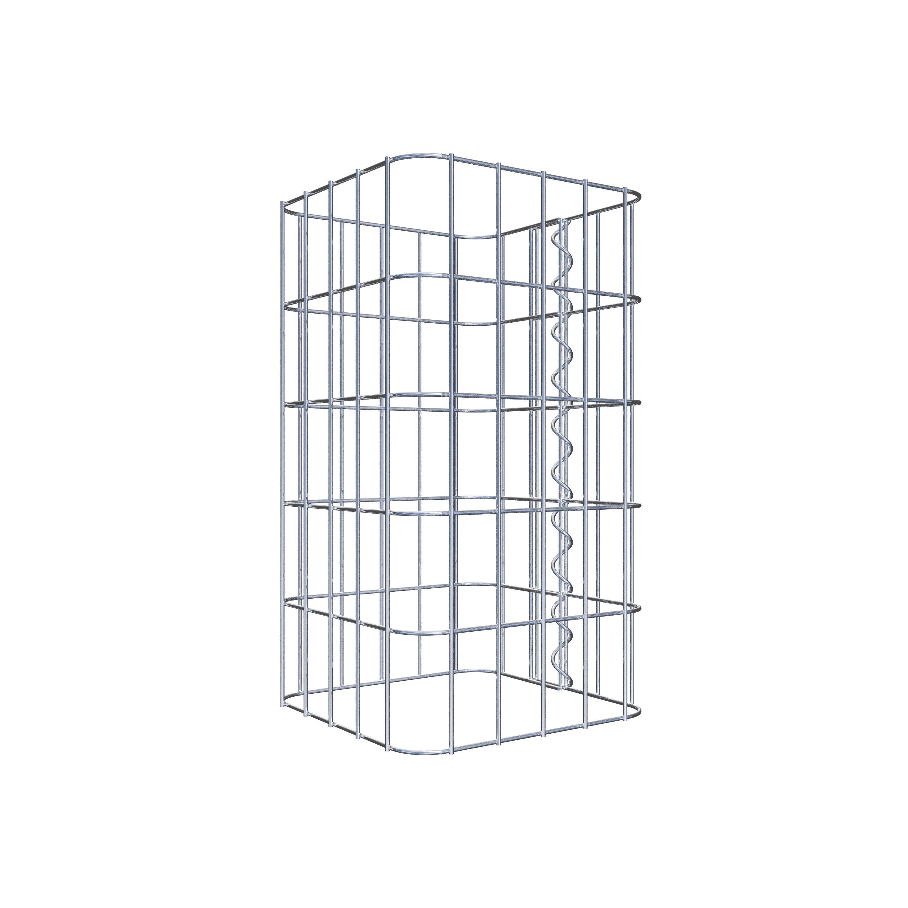 Gabion column 27 x 27 cm, MW 5 x 10 cm square