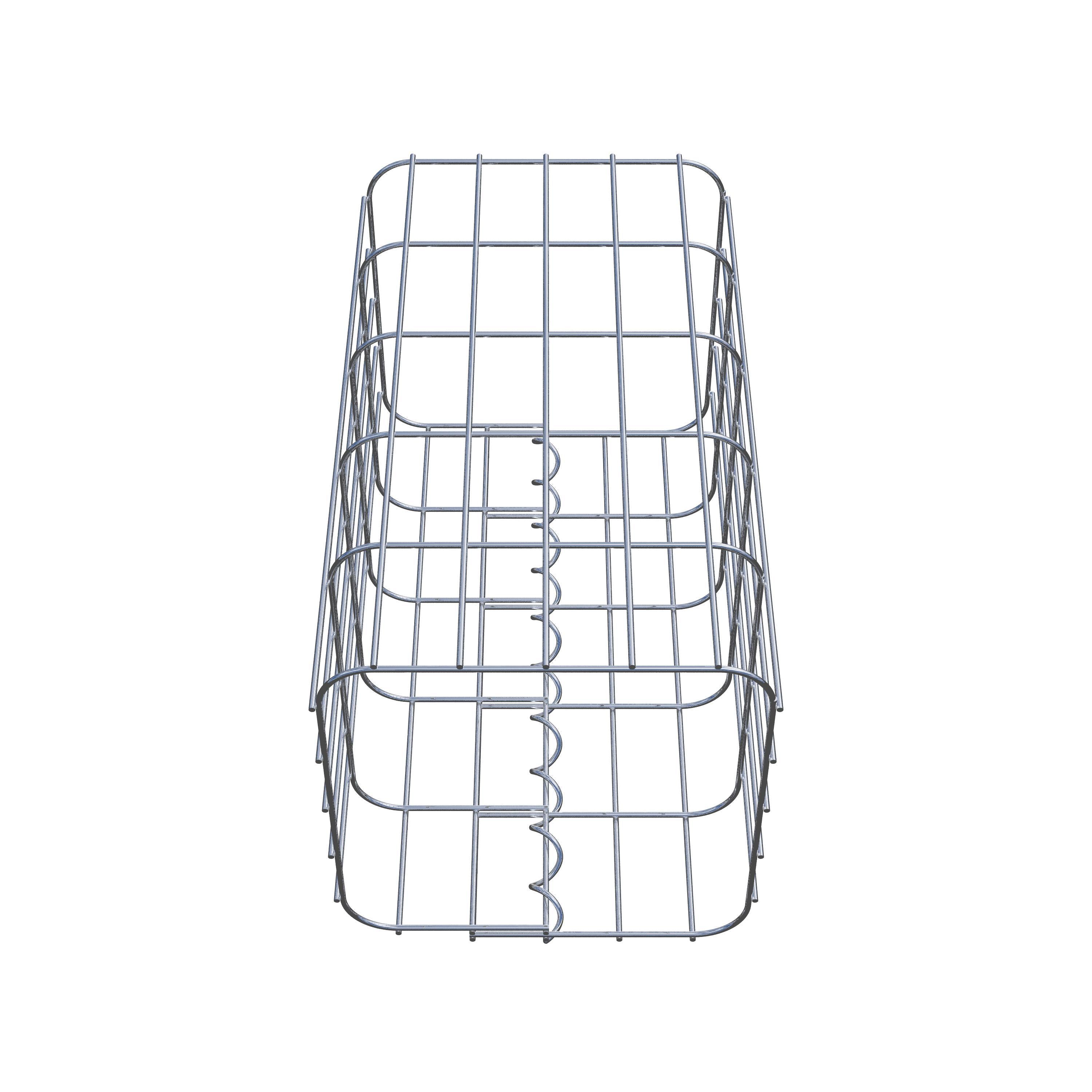 Gabion column 27 x 27 cm, MW 5 x 10 cm square