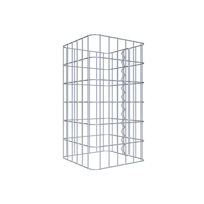 Gabion column 32 x 32 cm, MW 5 x 10 cm square