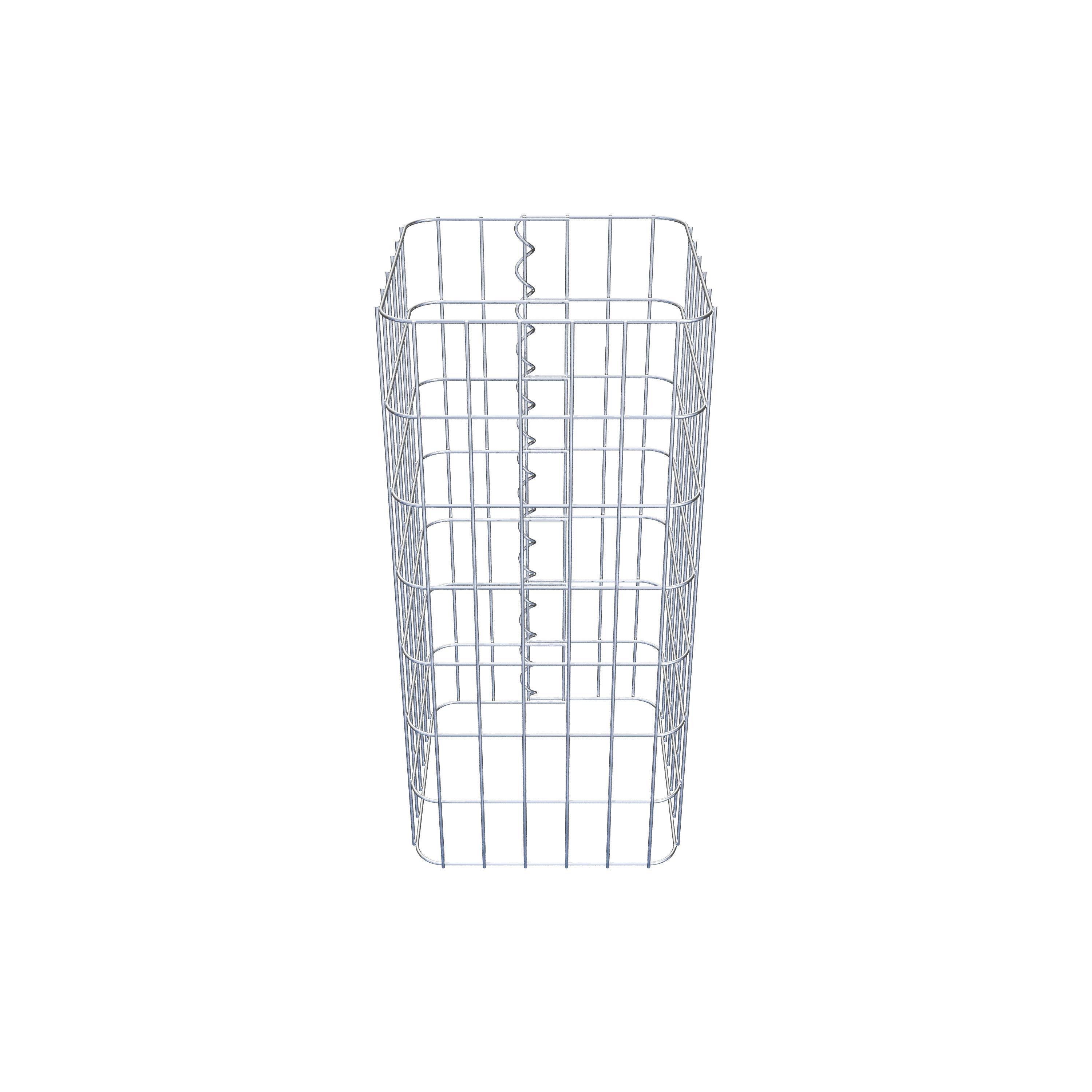 Gabion column 32 x 32 cm, MW 5 x 10 cm square