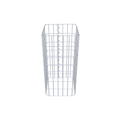 Gabion column 32 x 32 cm, MW 5 x 10 cm square