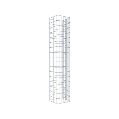 Gabion column 32 x 32 cm, MW 5 x 10 cm square