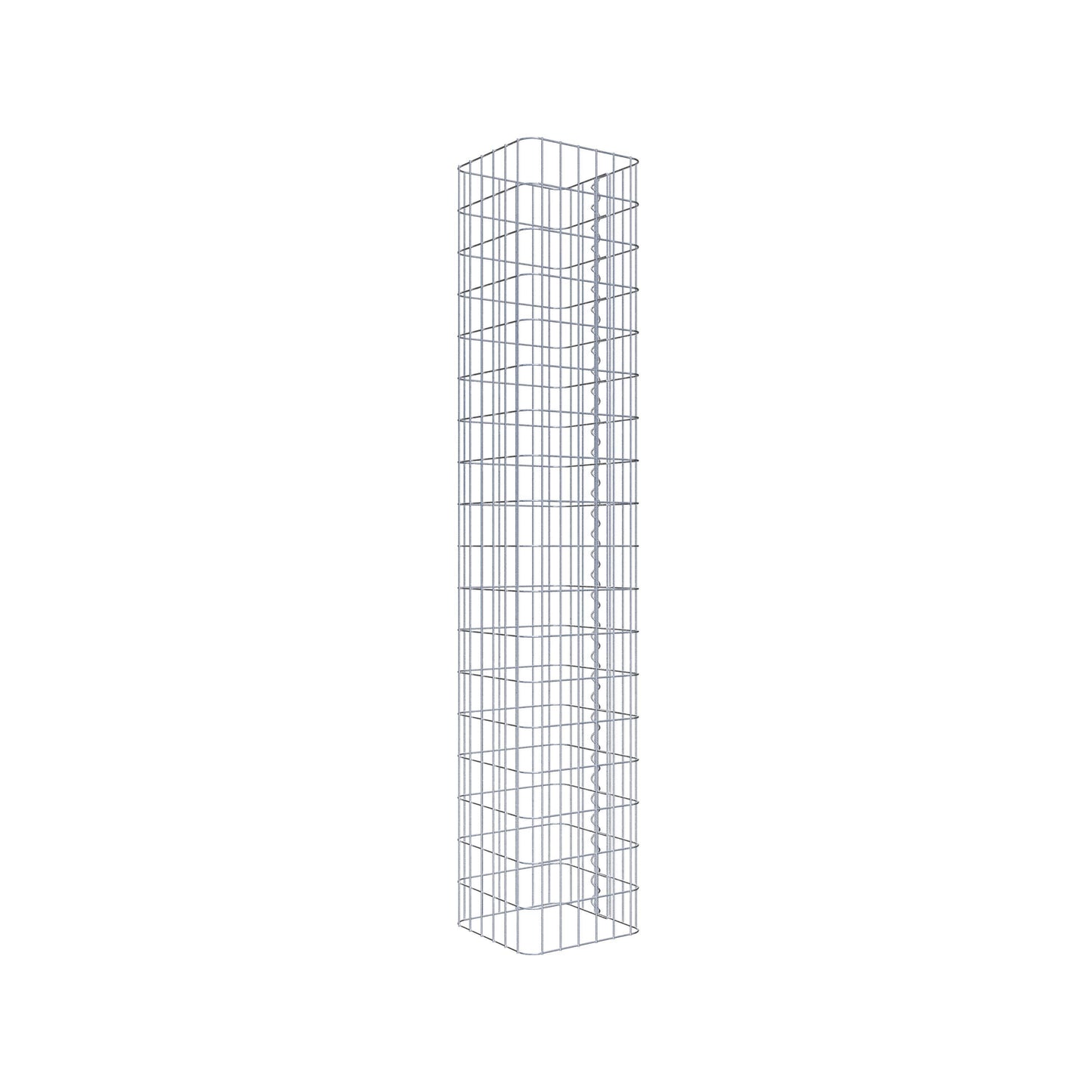 Gabion column 32 x 32 cm, MW 5 x 10 cm square