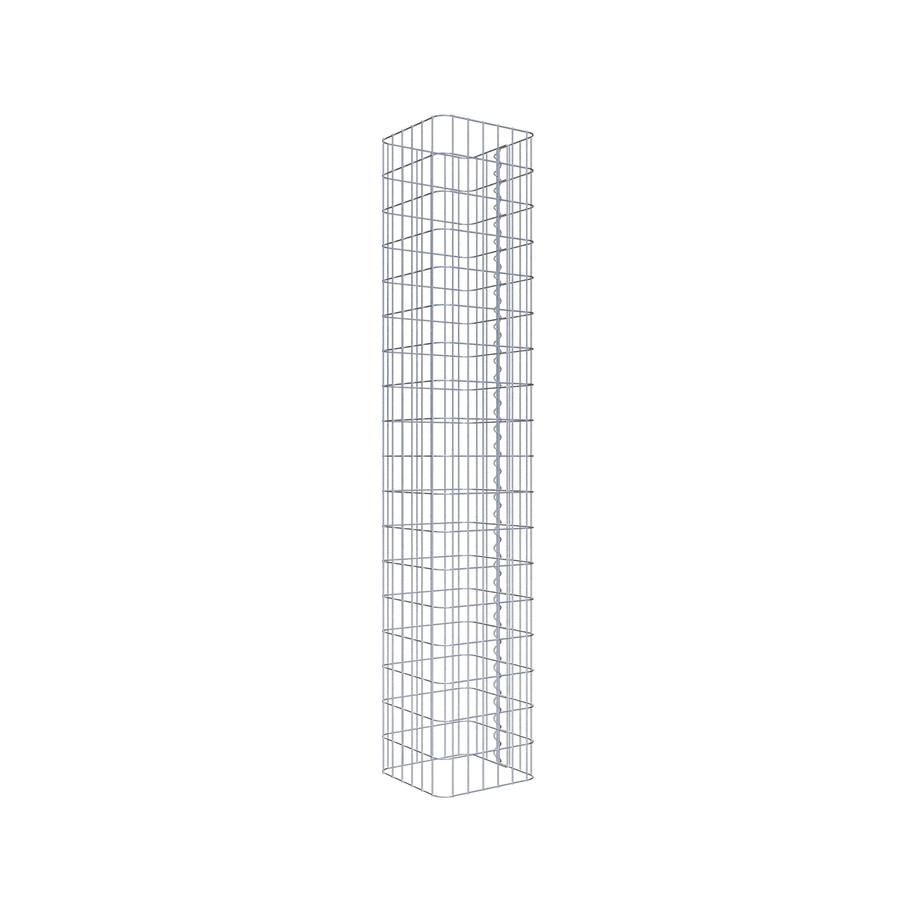 Gabion column 32 x 32 cm, MW 5 x 10 cm square