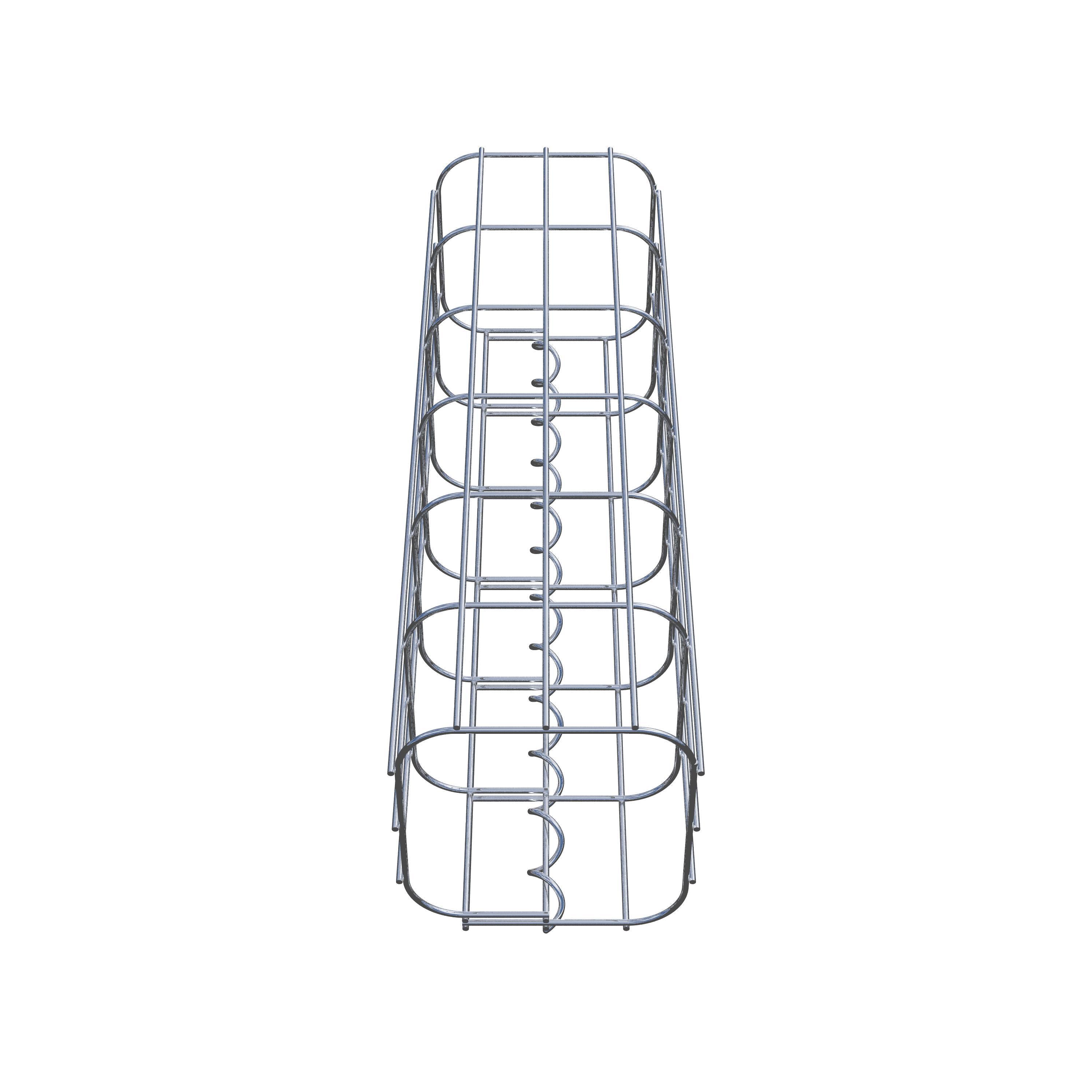 Gabion column 17 x 17 cm, MW 5 x 10 cm square