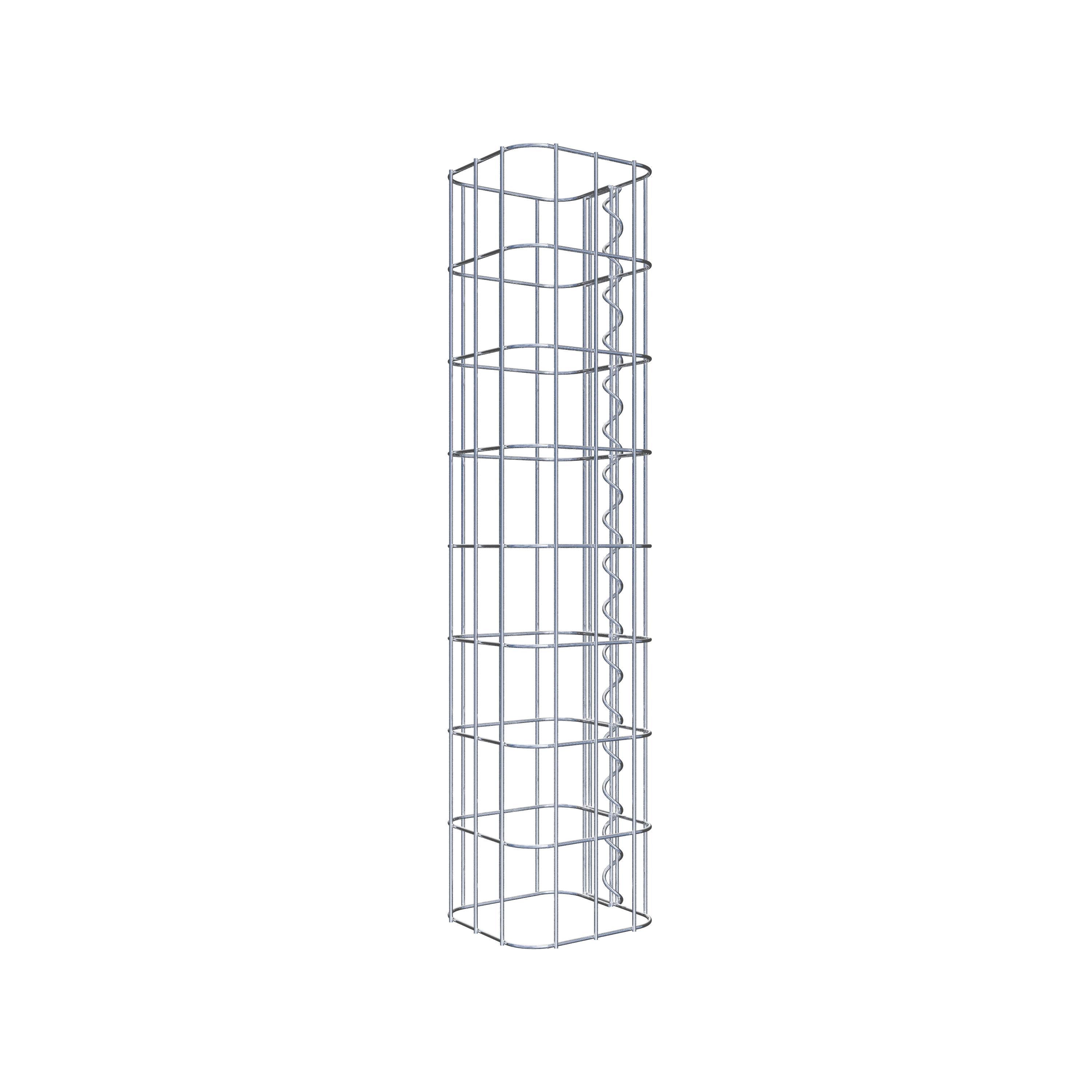 Gabion column 17 x 17 cm, MW 5 x 10 cm square