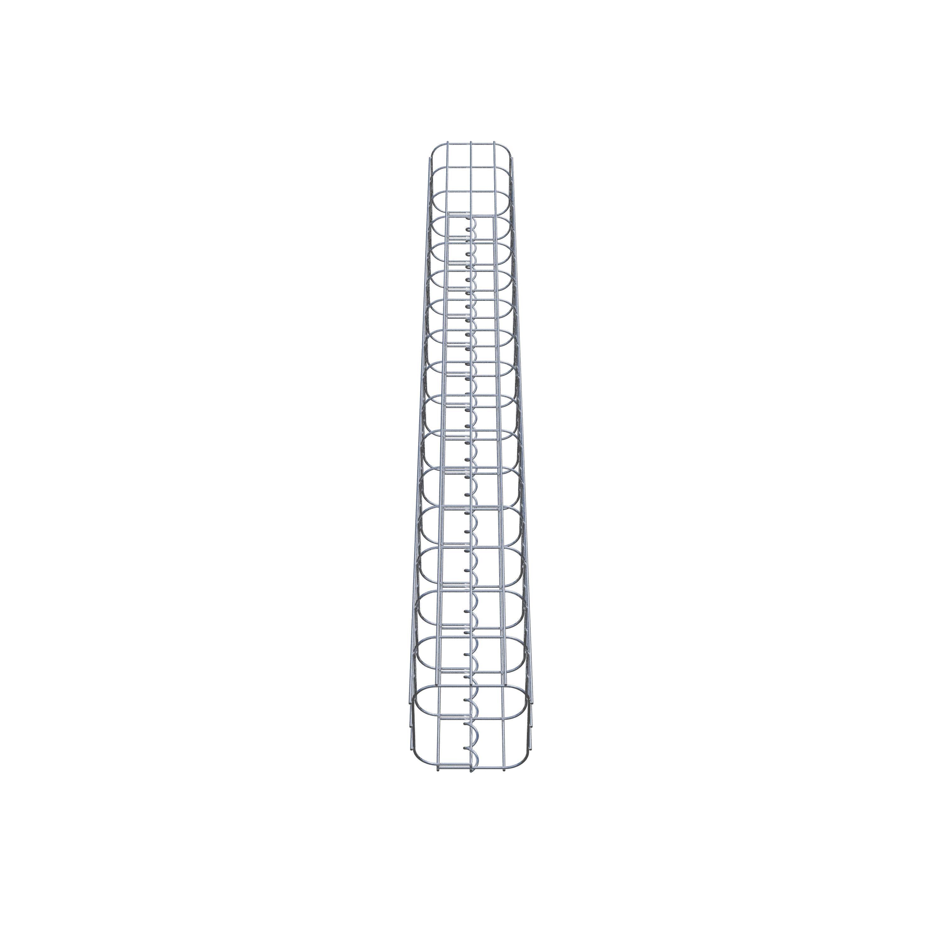 Gabion column 17 x 17 cm, MW 5 x 10 cm square