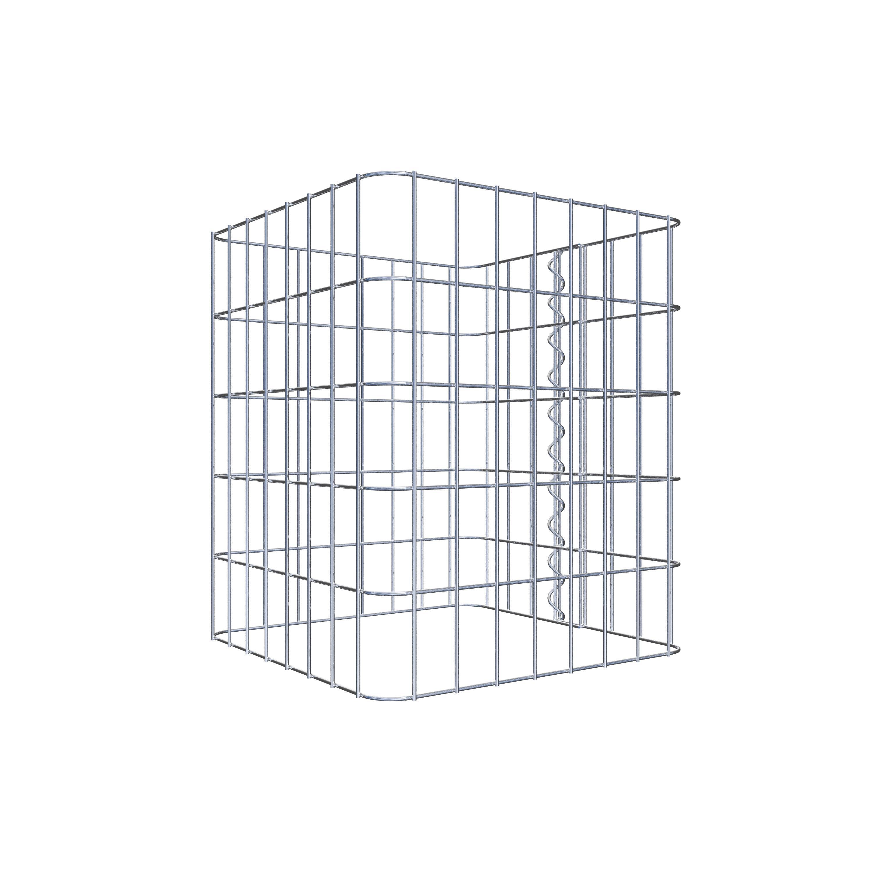 Gabion column 42 x 42 cm, MW 5 x 10 cm square