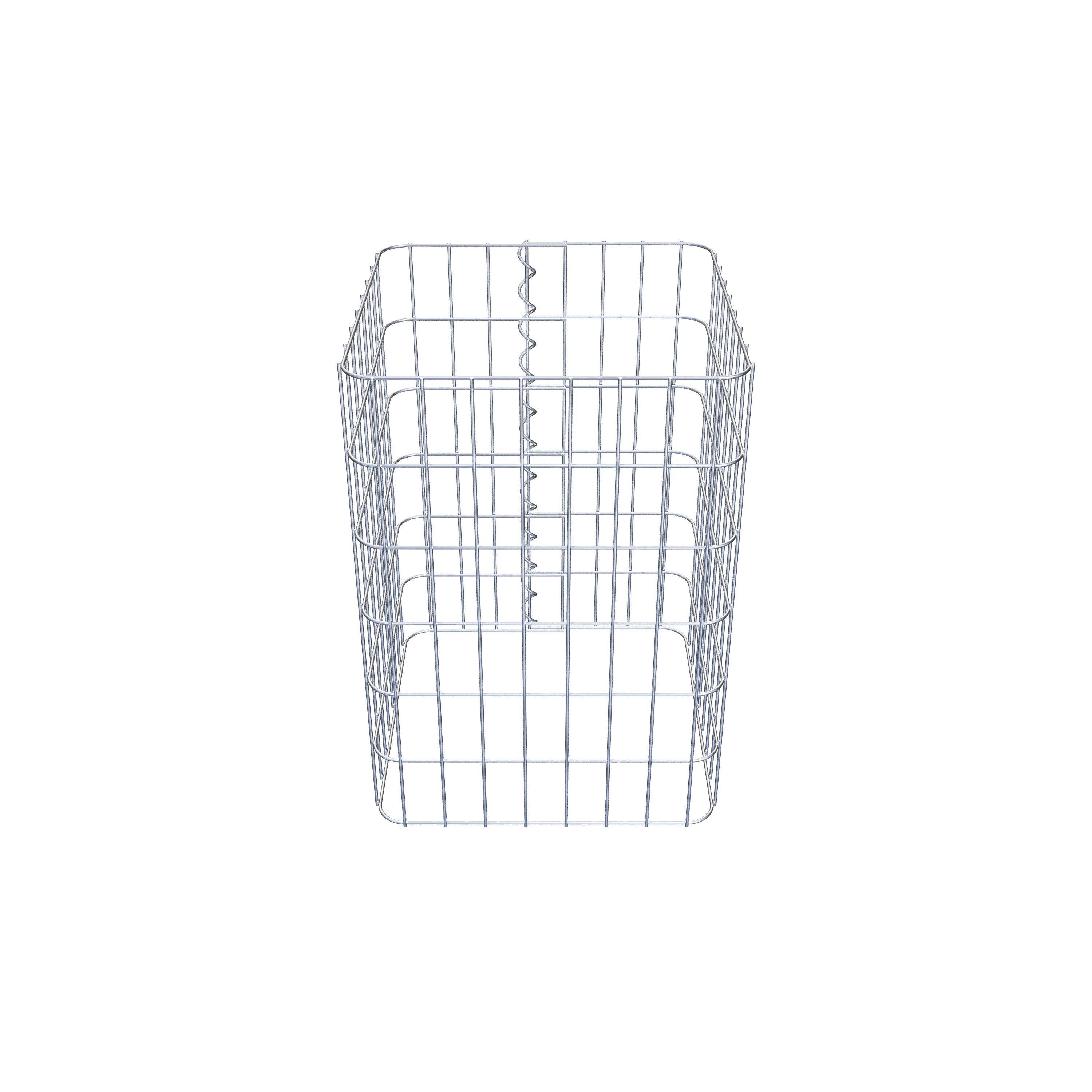 Gabion column 42 x 42 cm, MW 5 x 10 cm square