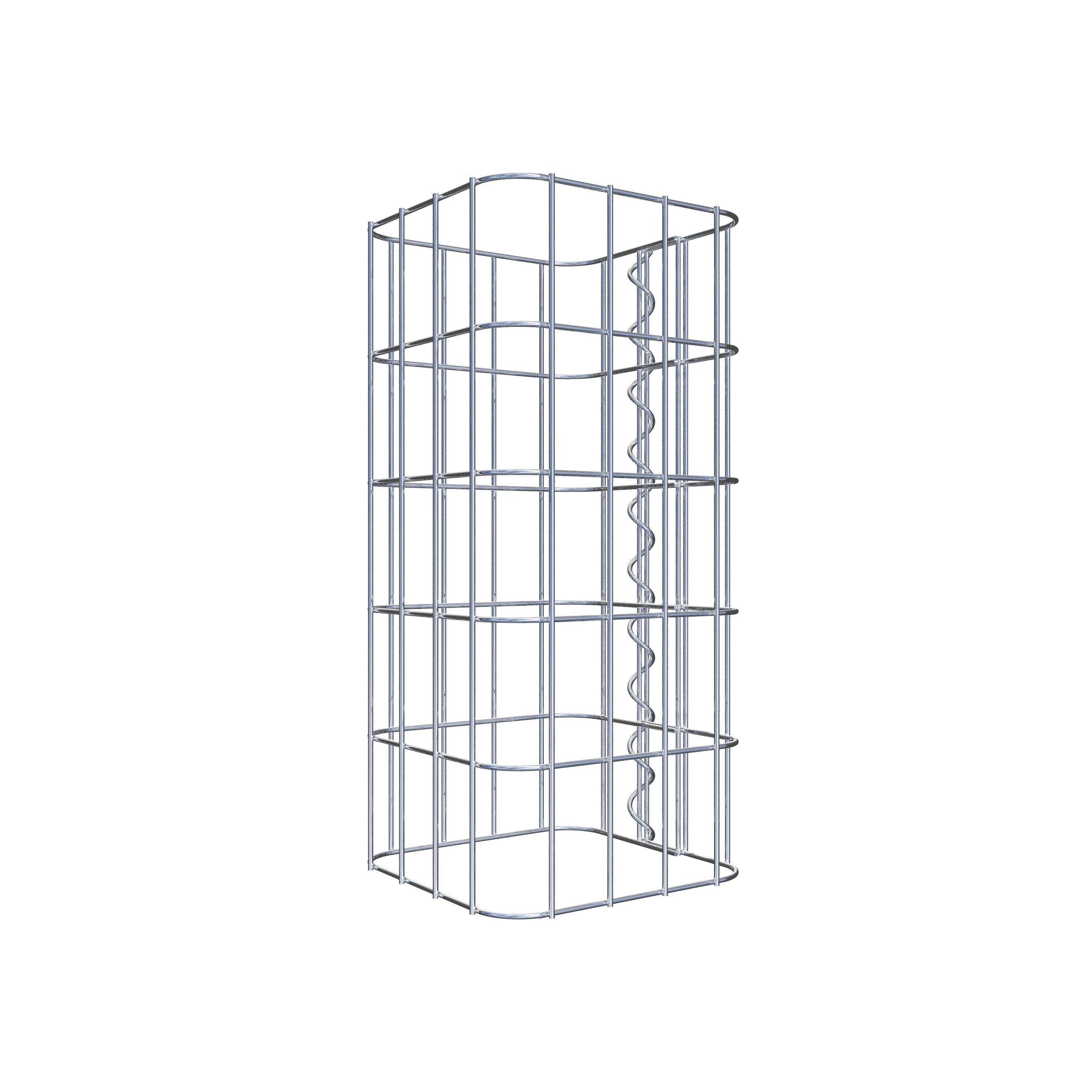 Gabion column 22 x 22 cm, MW 5 x 10 cm square