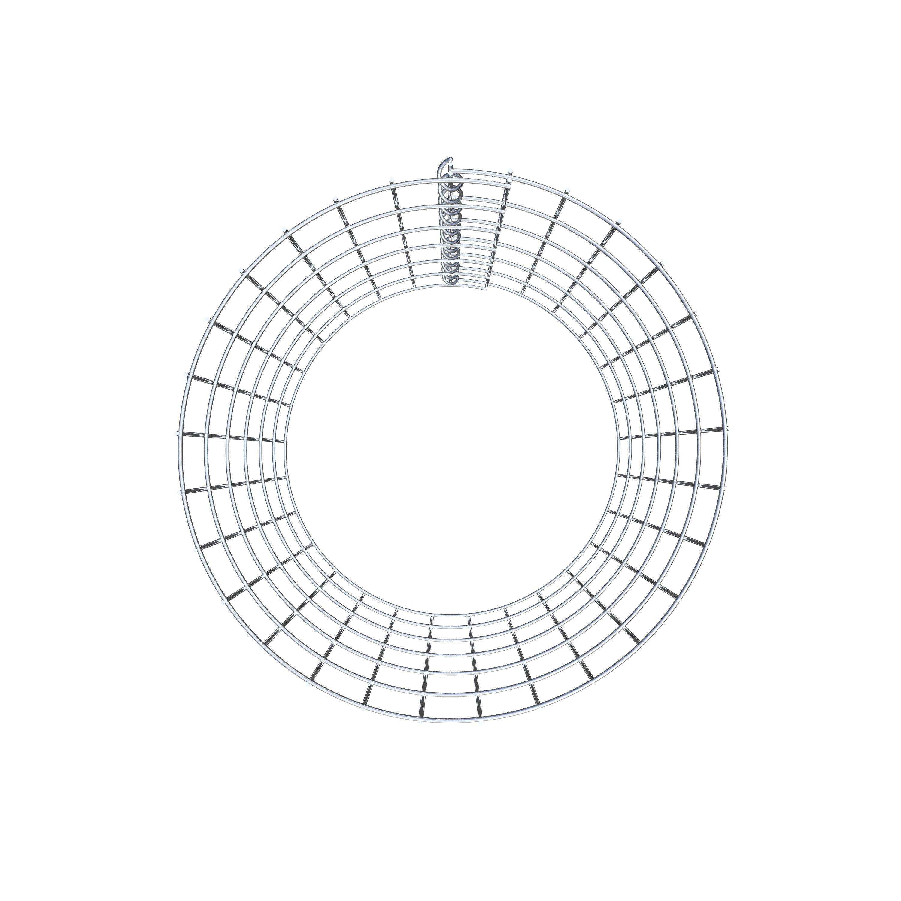 Schanskorf kolom diameter 47 cm, MW 5 x 10 cm rond