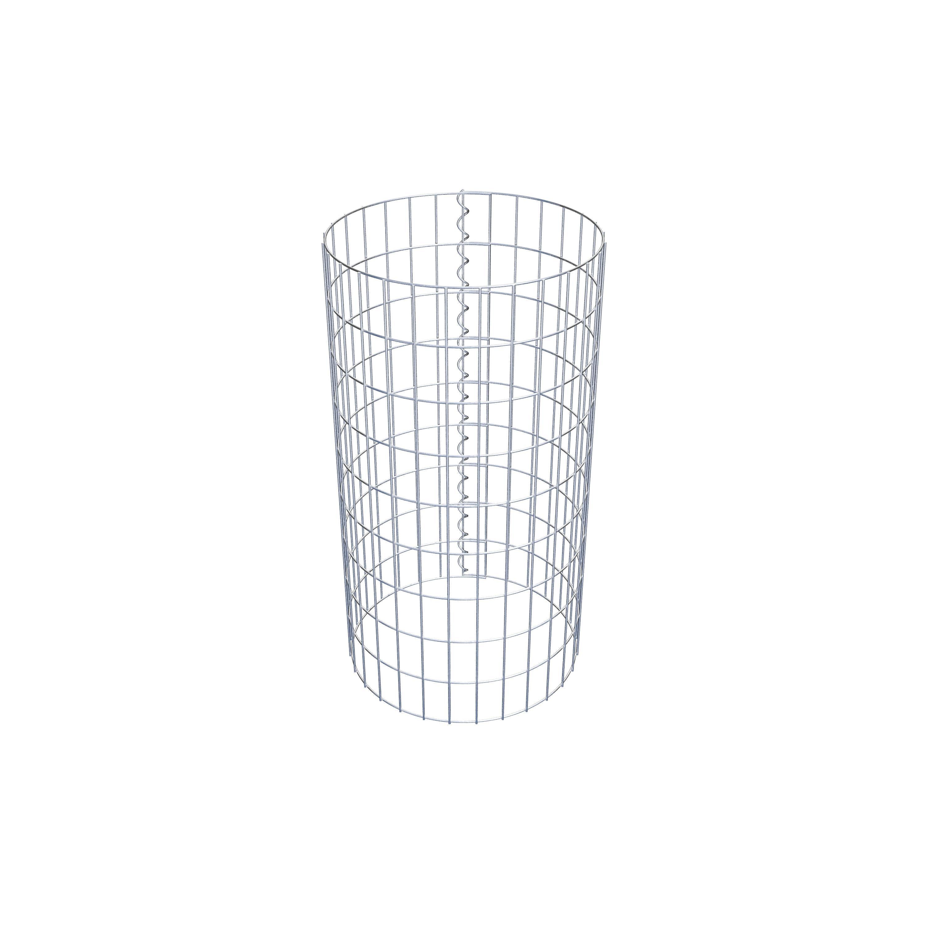 Schanskorf kolom diameter 47 cm, MW 5 x 10 cm rond