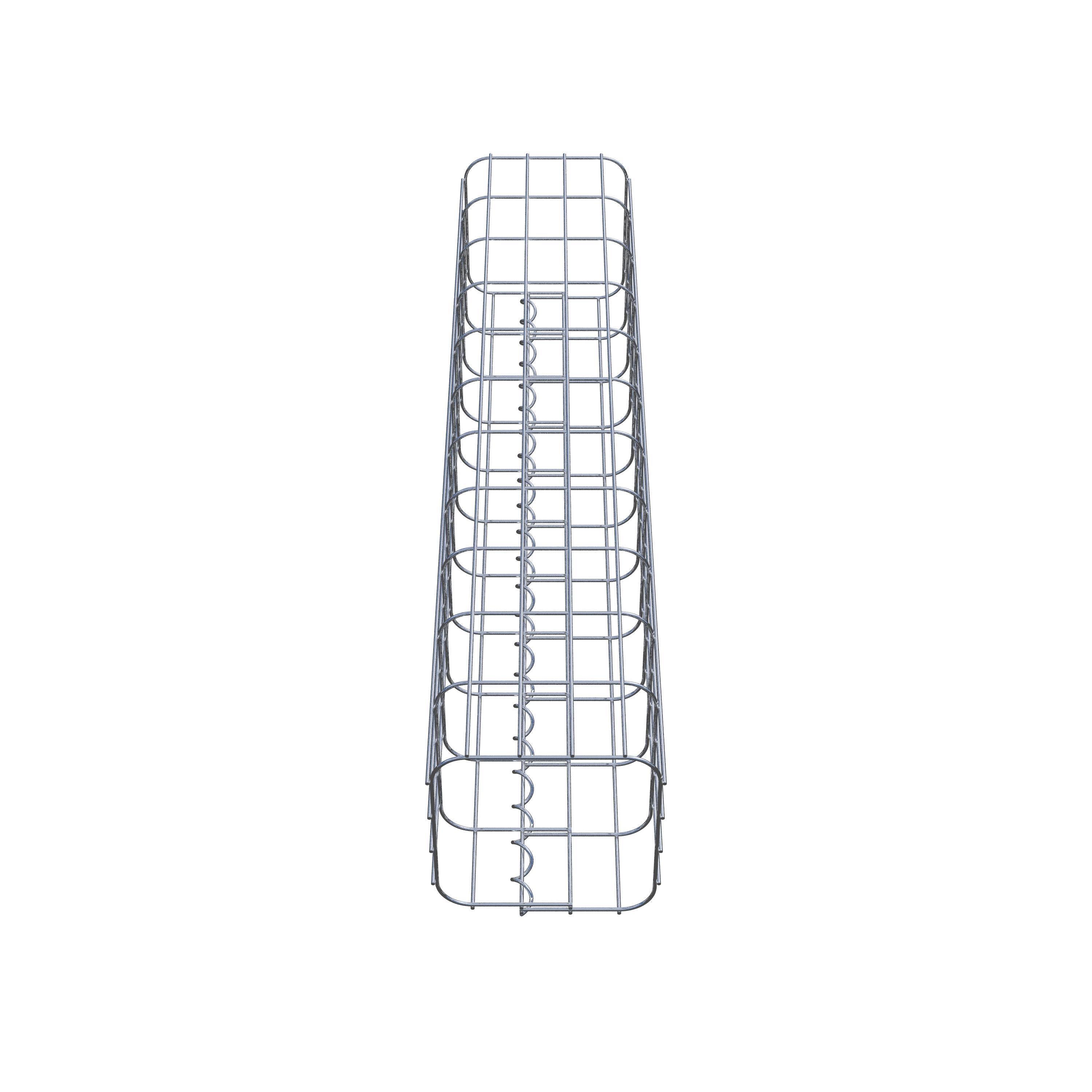 Gabion column 22 x 22 cm, MW 5 x 10 cm square