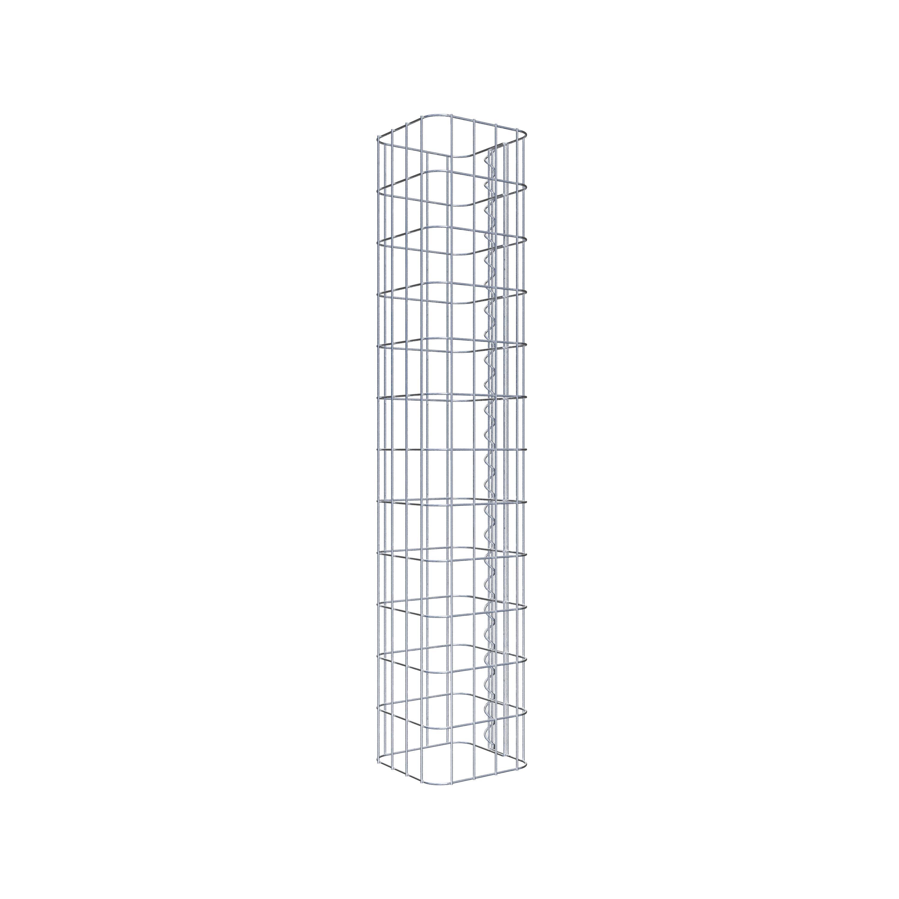 Gabion column 22 x 22 cm, MW 5 x 10 cm square