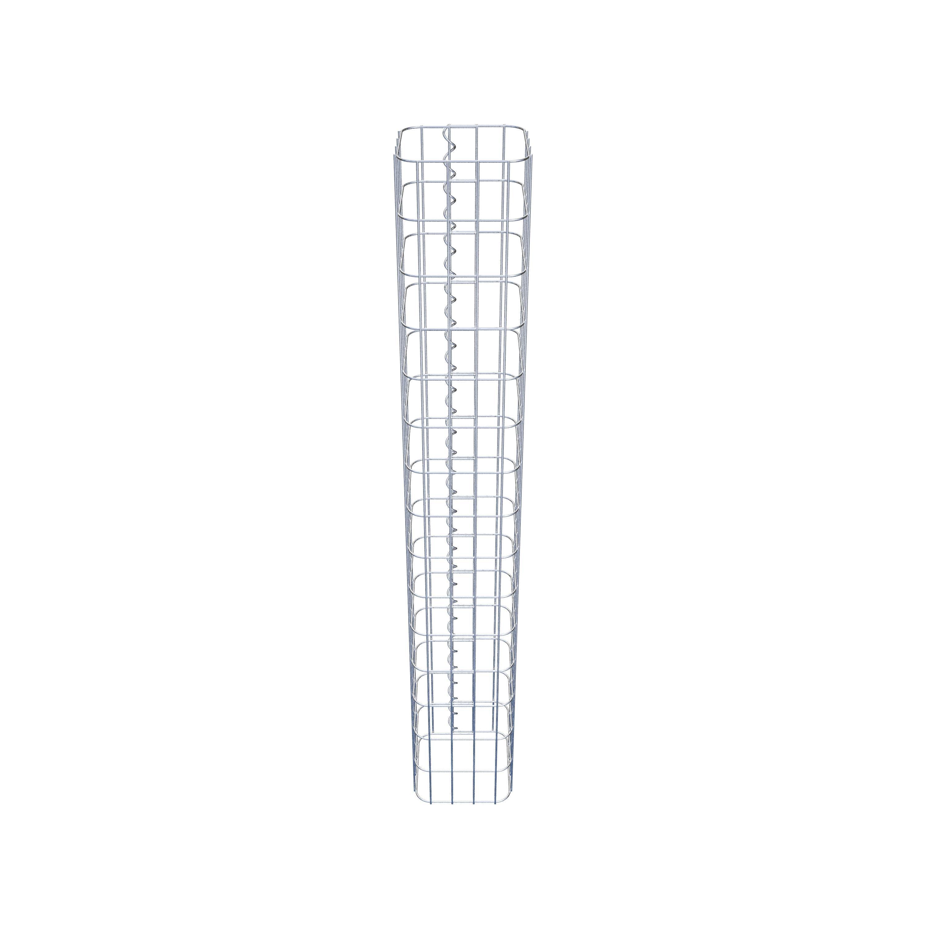 Gabion column 22 x 22 cm, MW 5 x 10 cm square