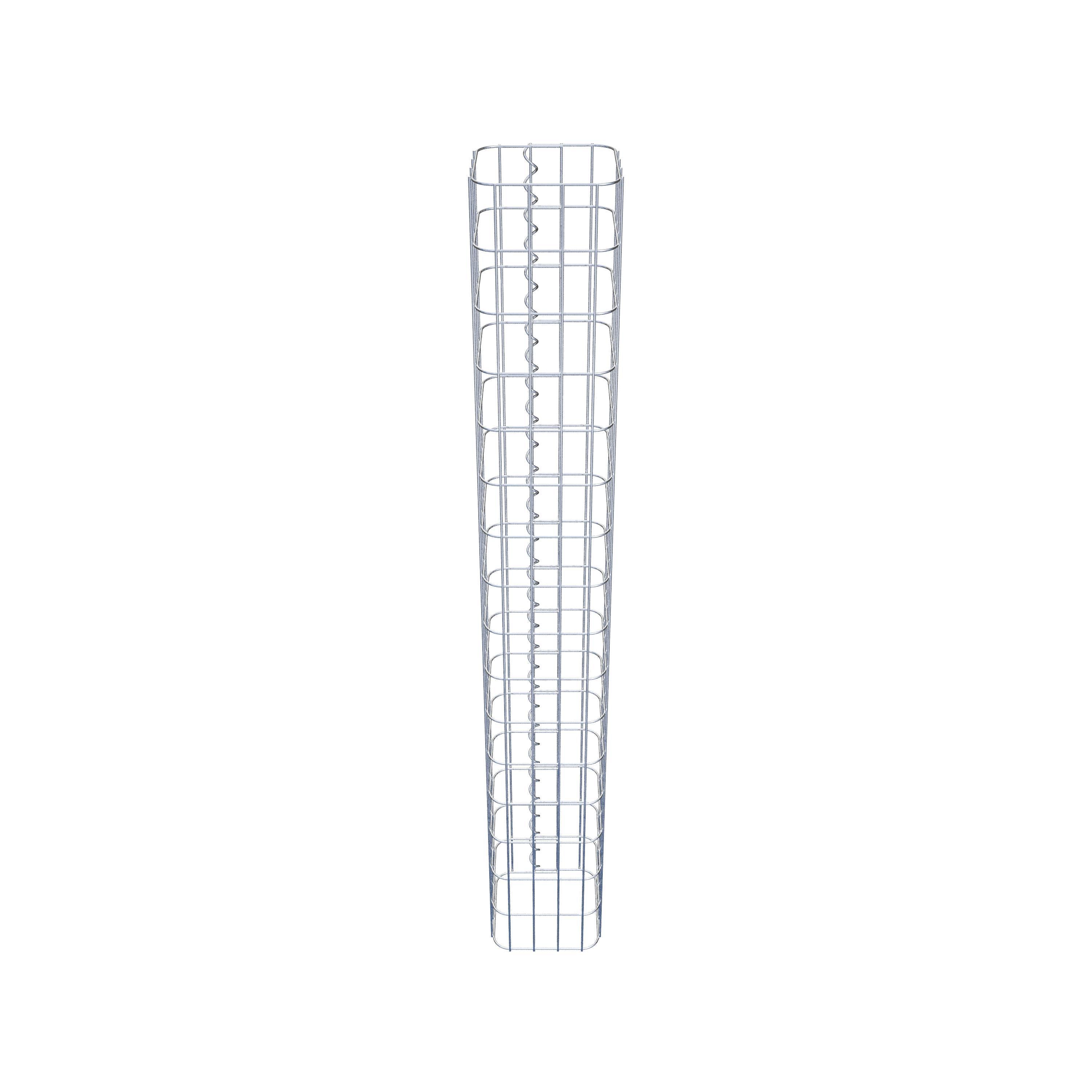 Gabion column 22 x 22 cm, MW 5 x 10 cm square