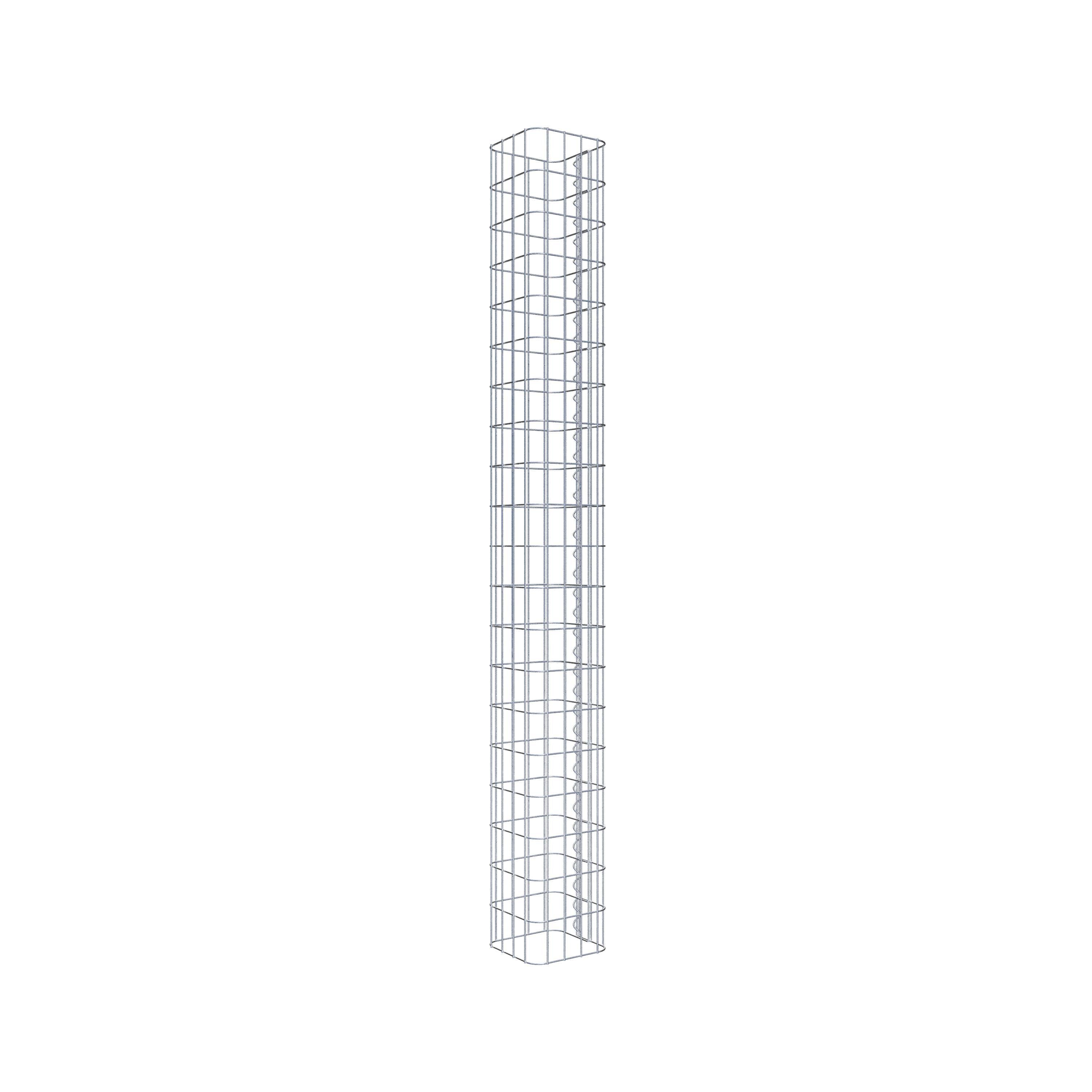 Gabion column 22 x 22 cm, MW 5 x 10 cm square