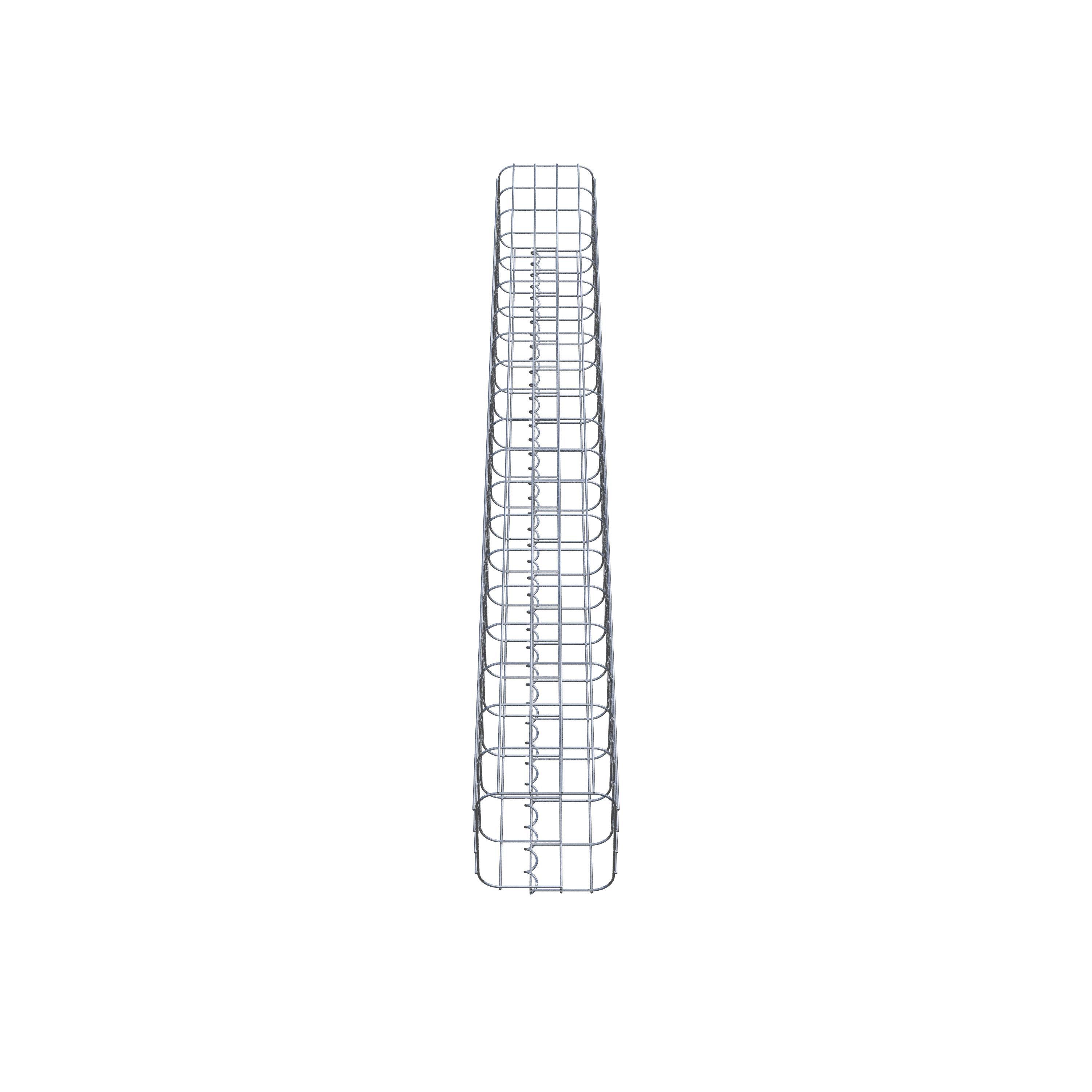 Gabion column 22 x 22 cm, MW 5 x 10 cm square