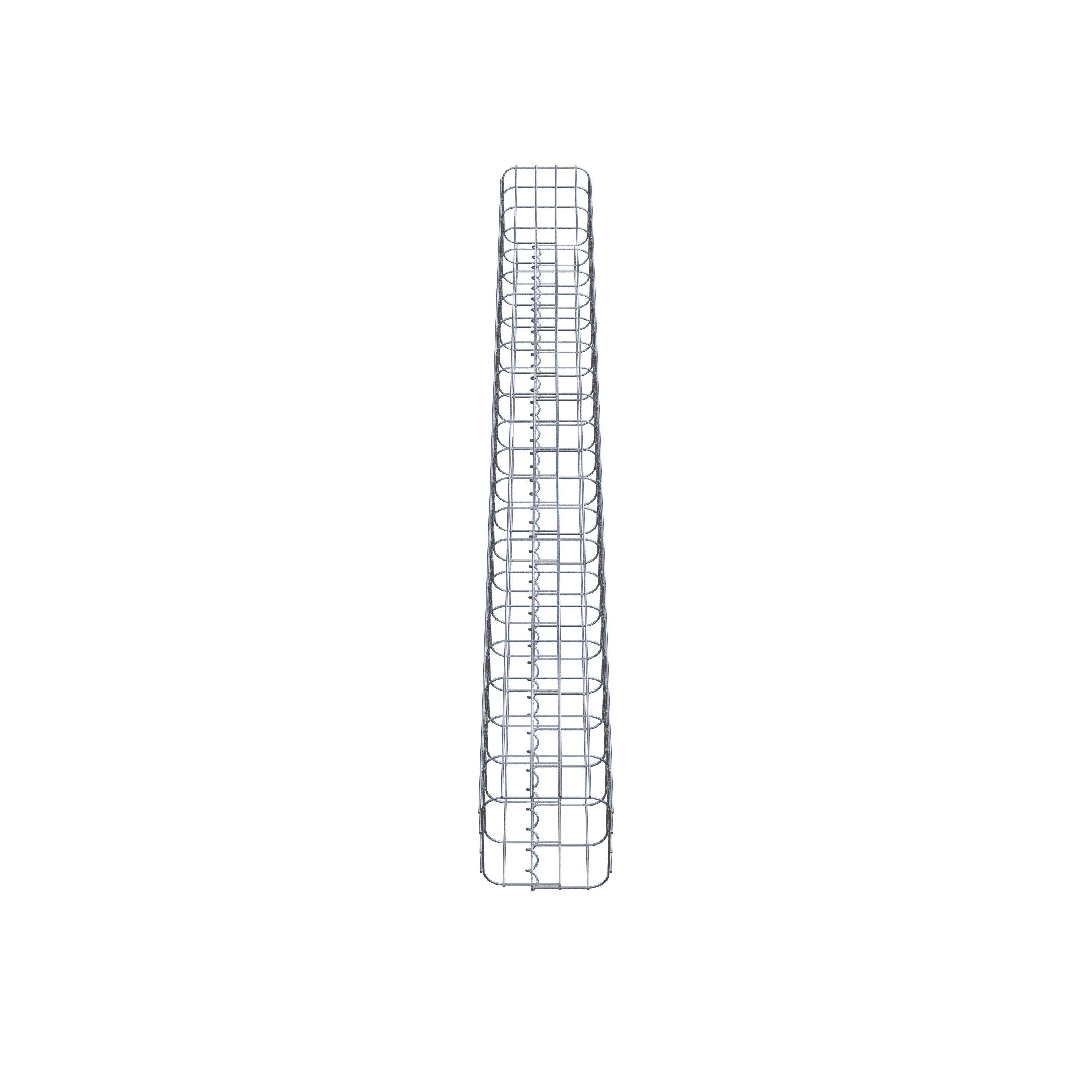 Gabion column 22 x 22 cm, MW 5 x 10 cm square