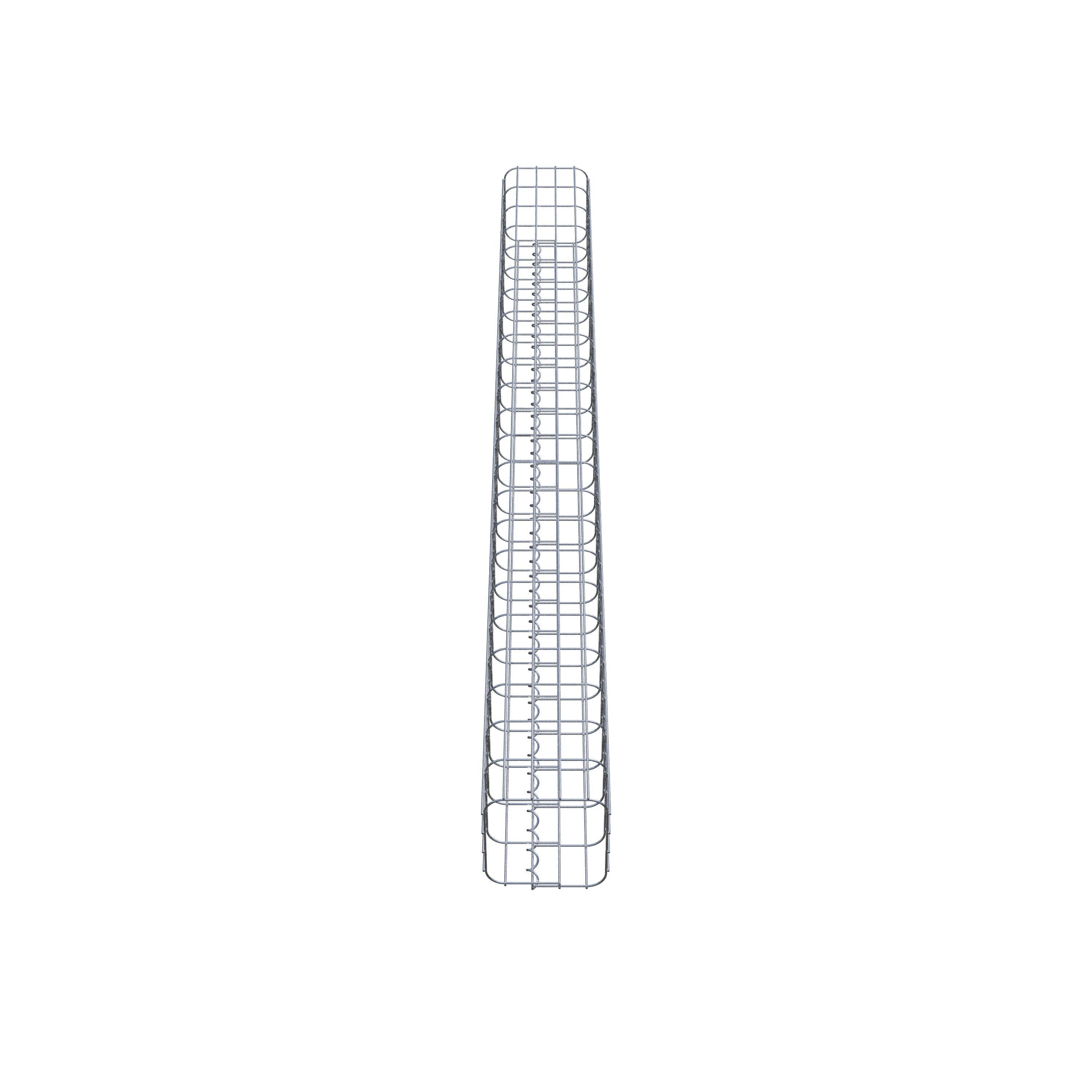 Gabion column 22 x 22 cm, MW 5 x 10 cm square