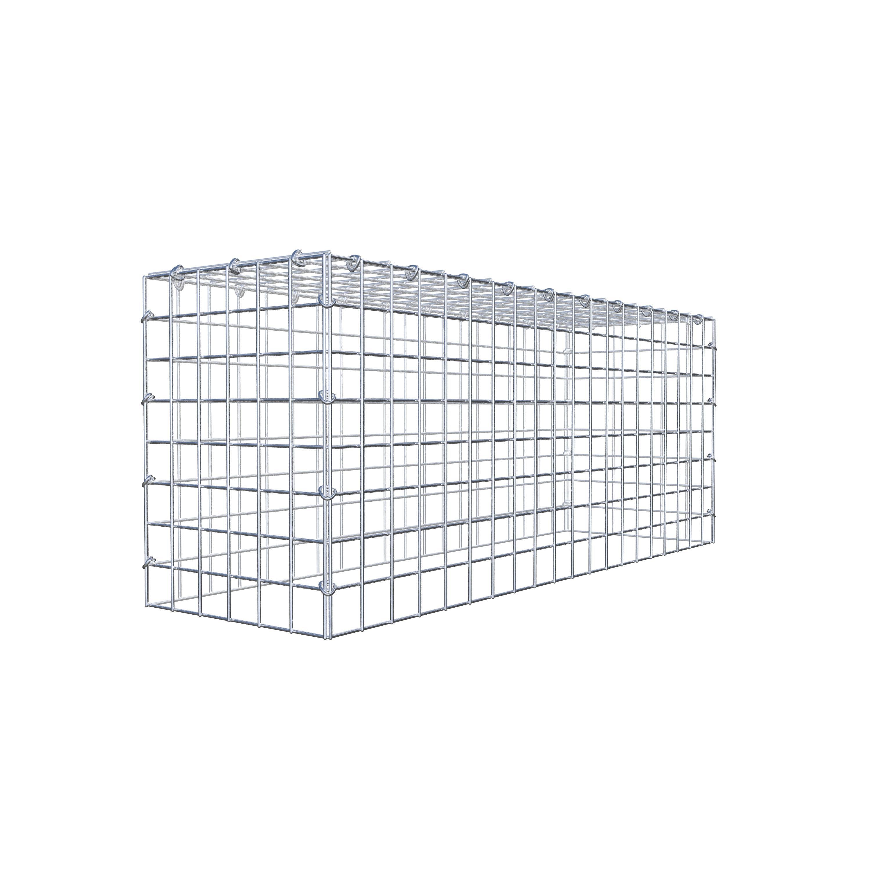 Monteret gabion type 3 100 cm x 40 cm x 30 cm (L x H x D), maskestørrelse 5 cm x 5 cm, C-ring