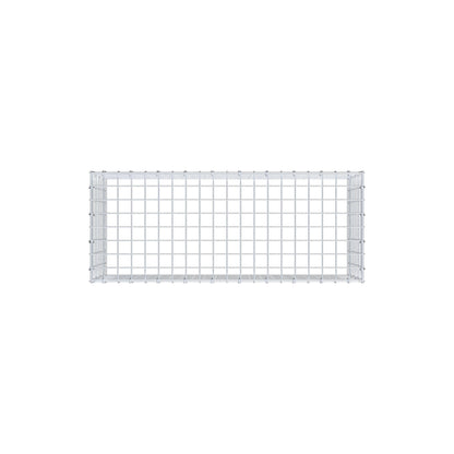 Typ 3 påbyggnadsgabion 100 cm x 40 cm x 40 cm (L x H x D), maskstorlek 5 cm x 5 cm, C-ring