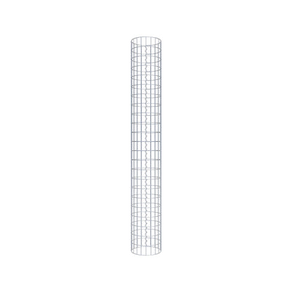 Colonne de gabion ronde 32 cm de diamètre, 230 cm de hauteur, maille 5 cm x 10 cm