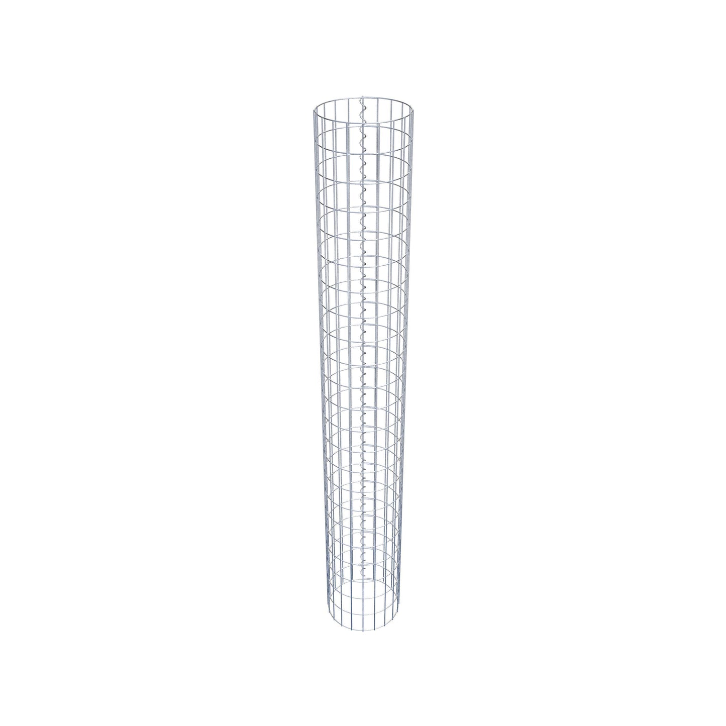 Colonne de gabion ronde 32 cm de diamètre, 230 cm de hauteur, maille 5 cm x 10 cm