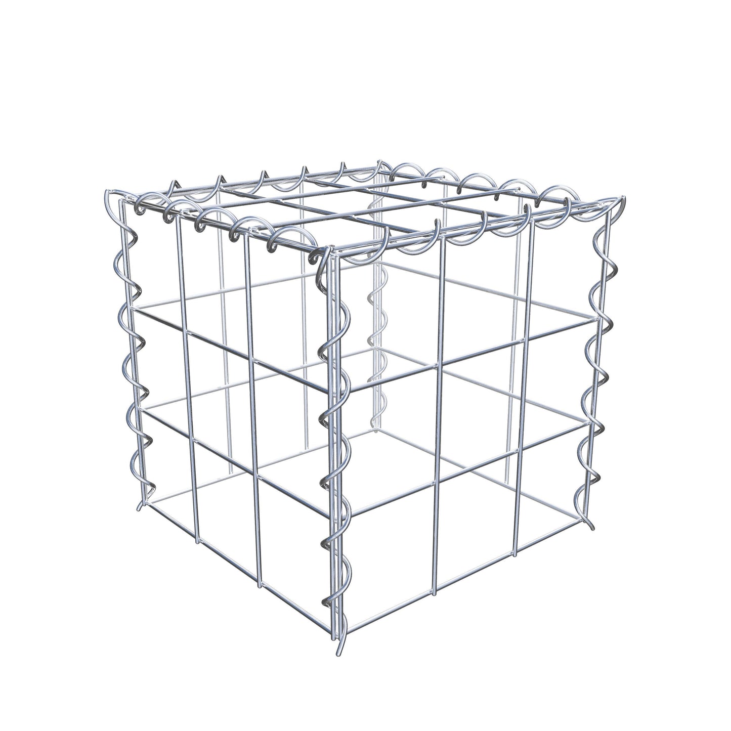 Anbaugabione Typ 3 30 cm x 30 cm x 30 cm (L x H x T), Maschenweite 10 cm x 10 cm, Spirale