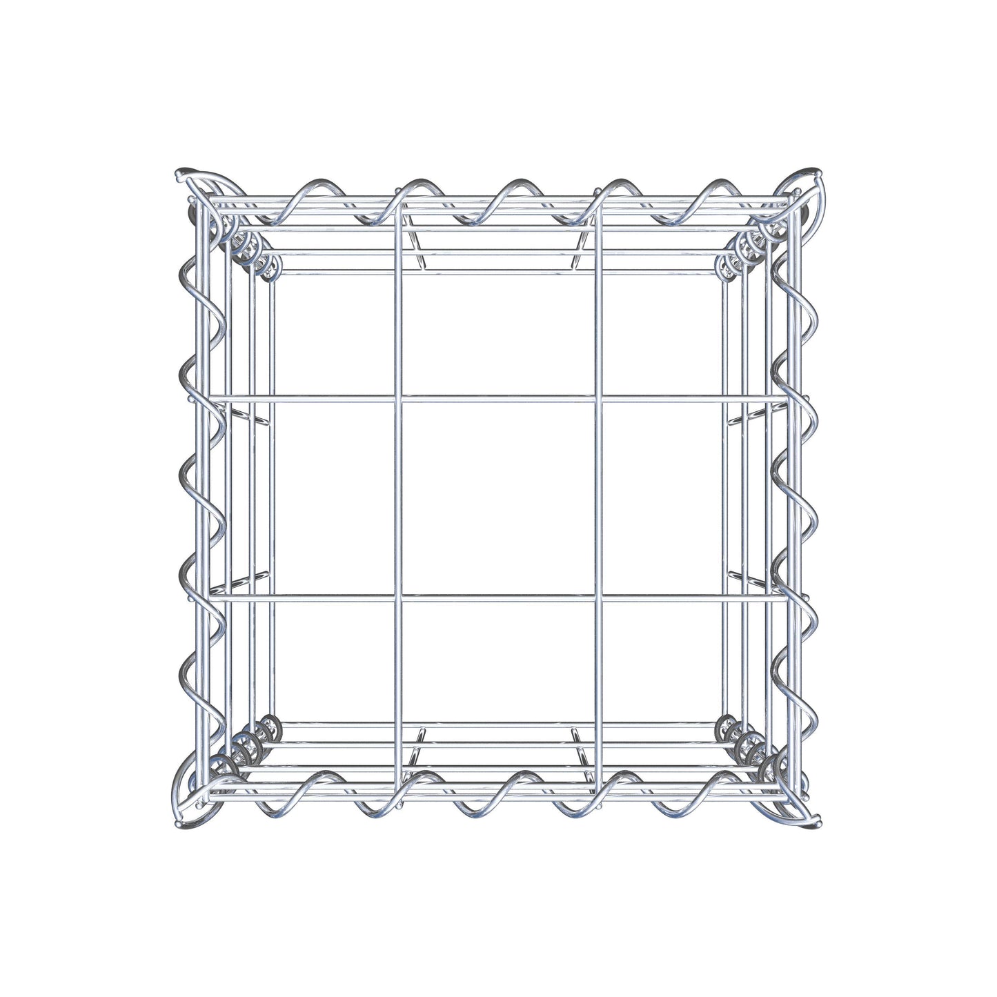 Anbaugabione Typ 3 30 cm x 30 cm x 30 cm (L x H x T), Maschenweite 10 cm x 10 cm, Spirale