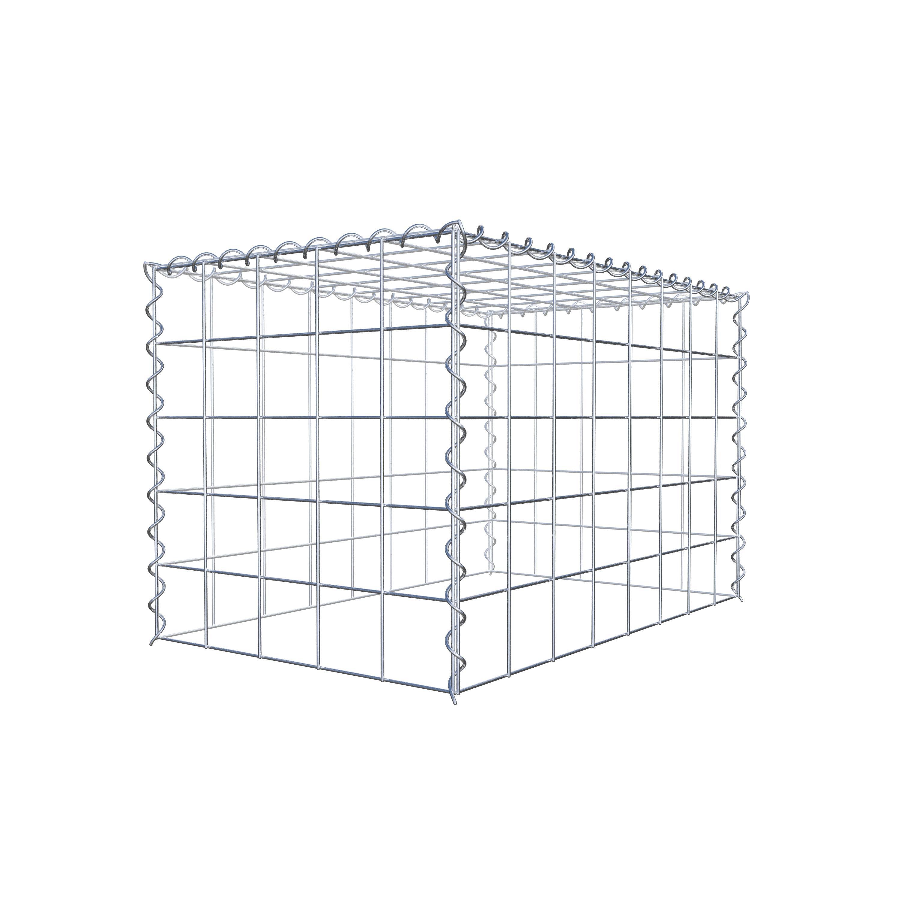 Anbaugabione Typ 3 80 cm x 50 cm x 50 cm (L x H x T), Maschenweite 10 cm x 10 cm, Spirale