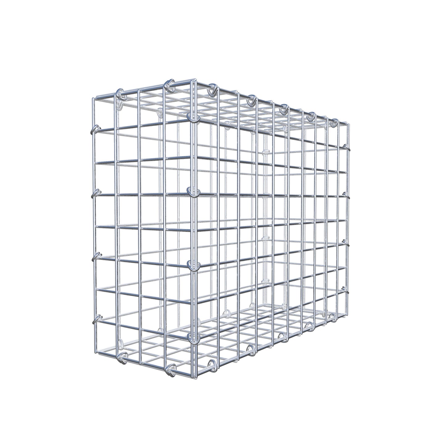 Gabion 50 cm x 40 cm x 20 cm (L x H x P), mailles 5 cm x 5 cm, anneau en C