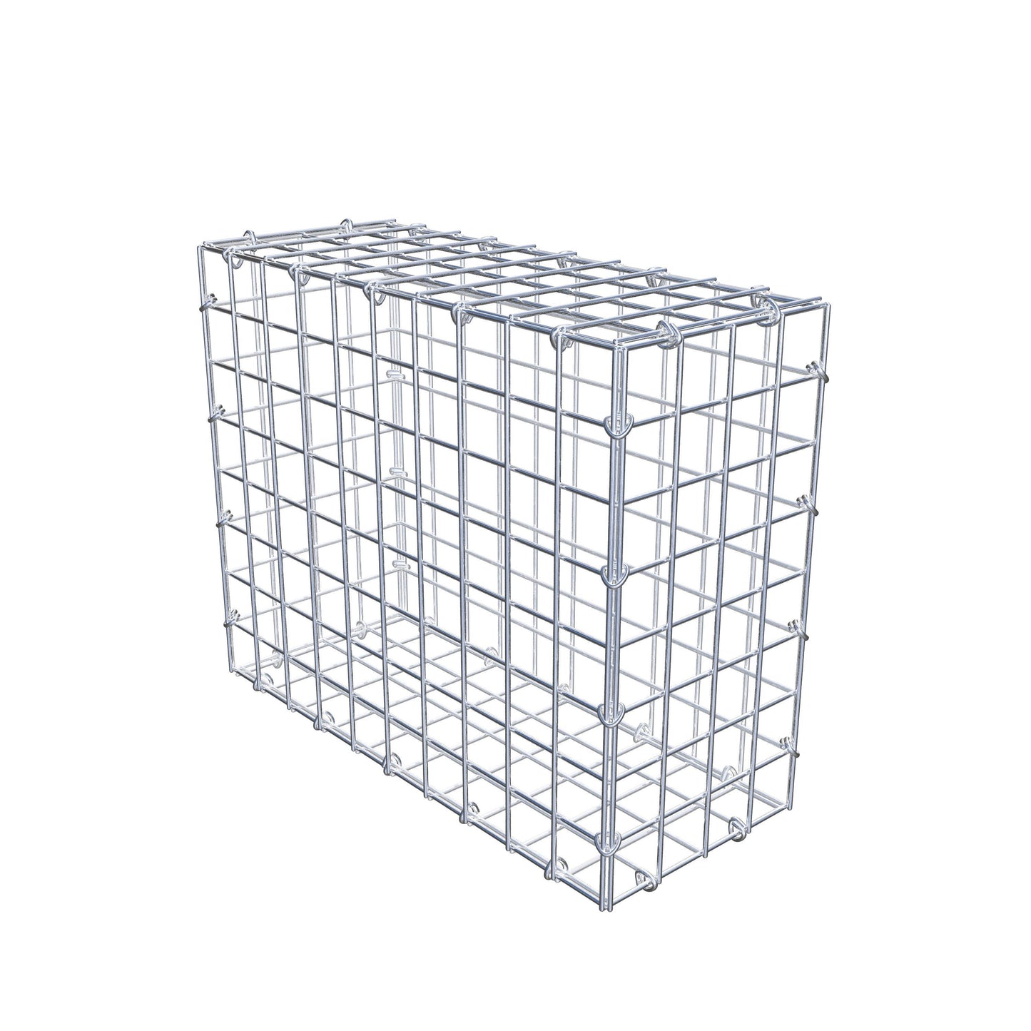 Gabion 50 cm x 40 cm x 20 cm (L x H x P), mailles 5 cm x 5 cm, anneau en C