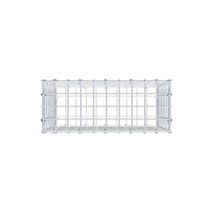 Gabion 50 cm x 40 cm x 20 cm (L x H x P), mailles 5 cm x 5 cm, anneau en C