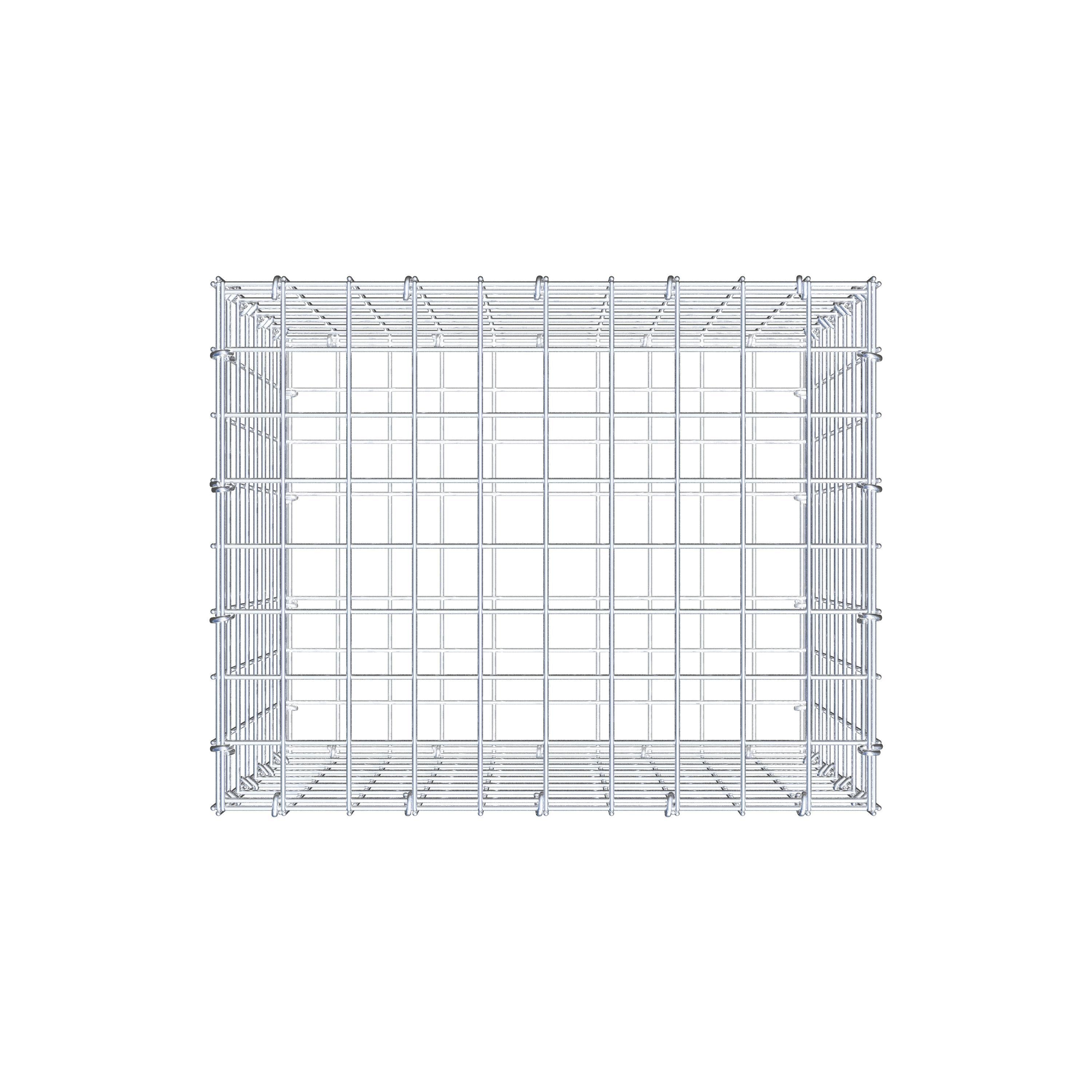 Gabion 50 cm x 40 cm x 40 cm (L x H x D), mesh size 5 cm x 5 cm, C-ring