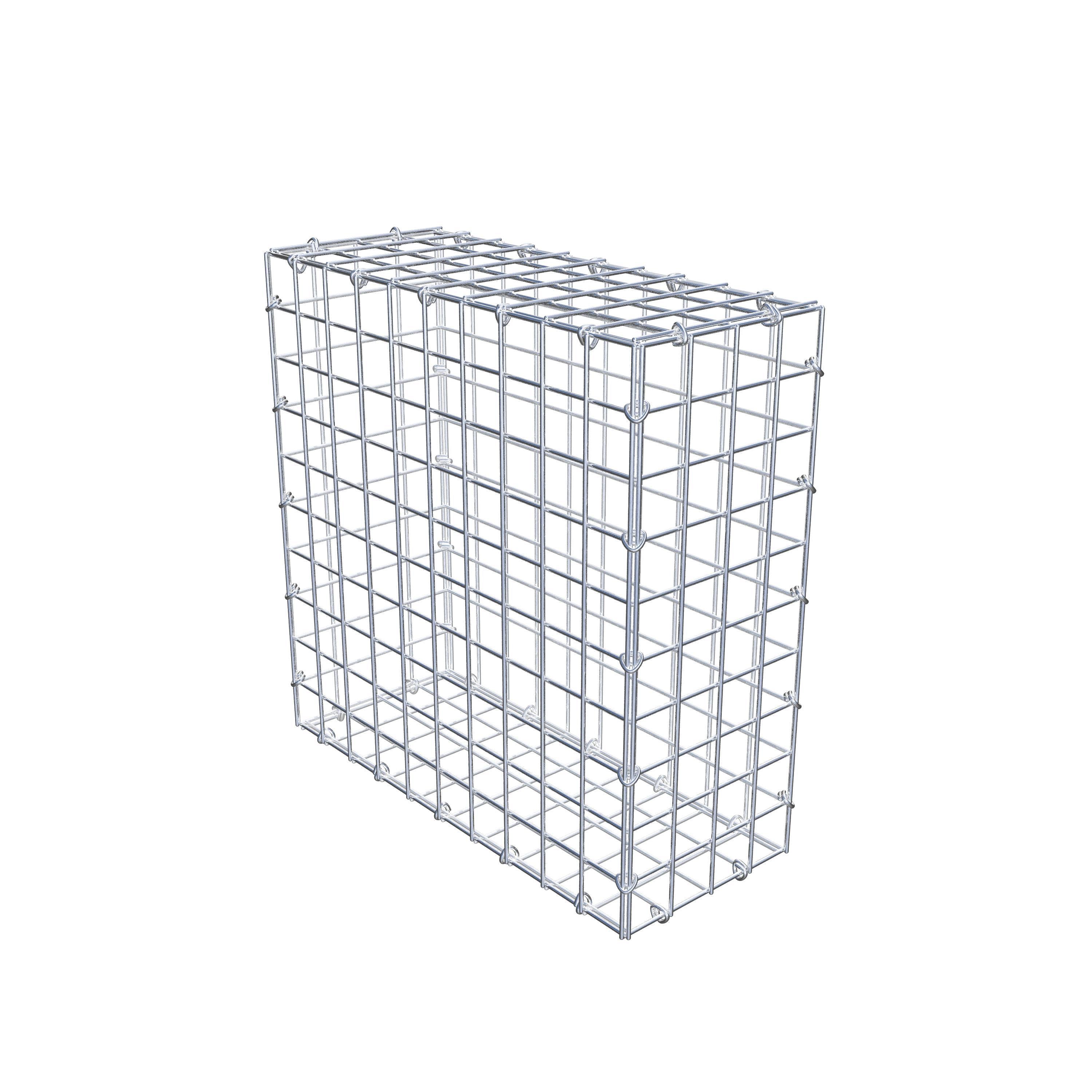 Gabion 50 cm x 50 cm x 20 cm (L x H x D), mesh size 5 cm x 5 cm, C-ring